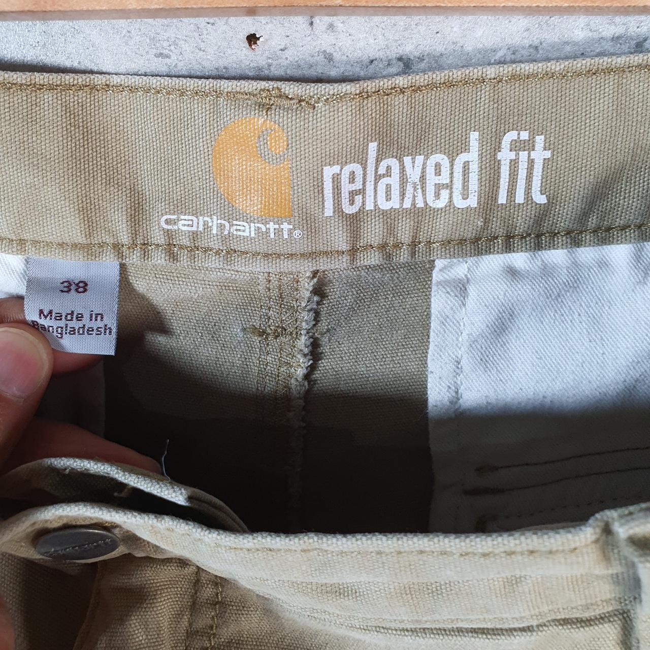 Vintage Carhartt Baggy Carpenter Shorts Jorts Cargo Men’s W38 Brown Relaxed Fit Workwear A4692