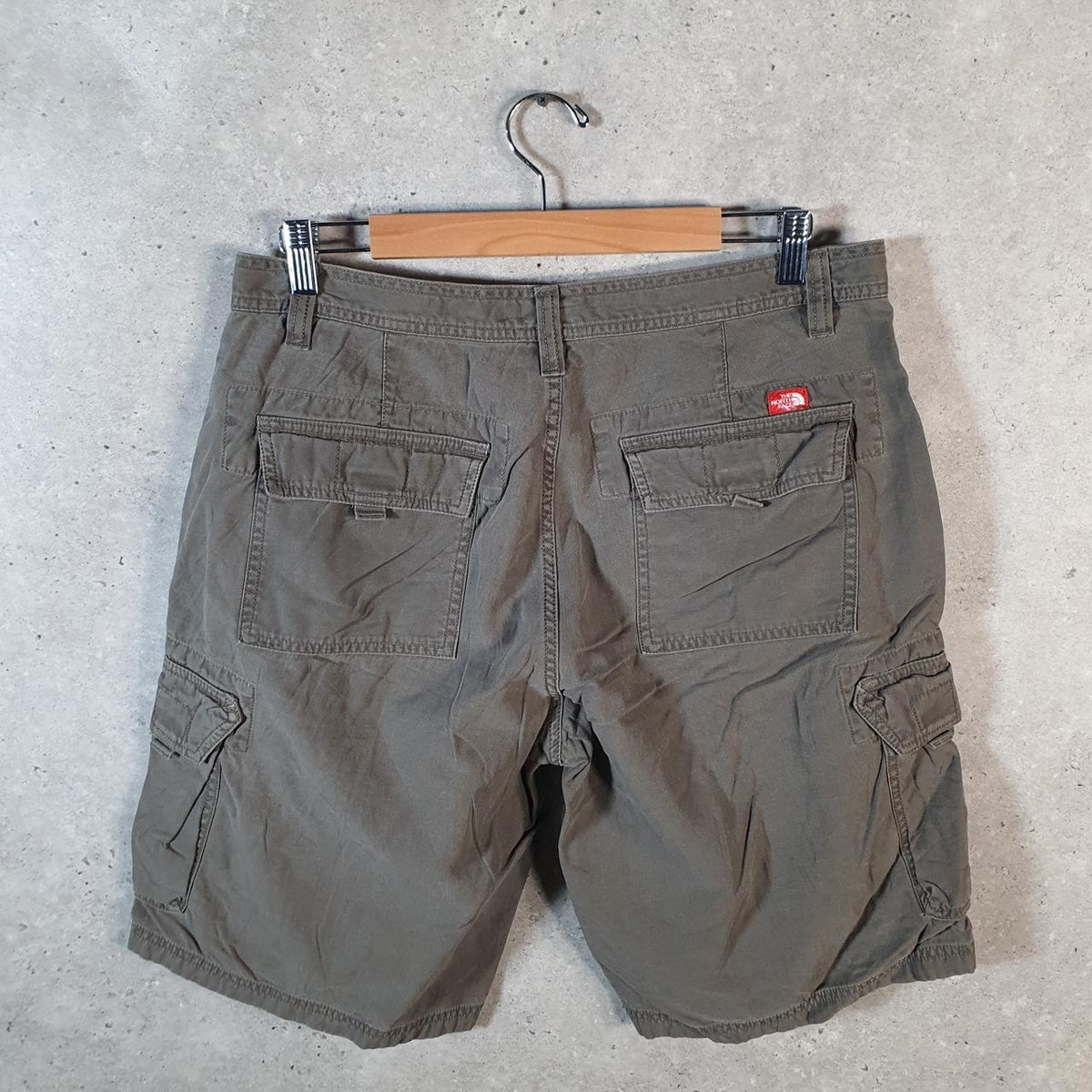 Vintage The North Face TNF Shorts Jorts Chino Cargo Men’s W34 Grey Baggy Cotton