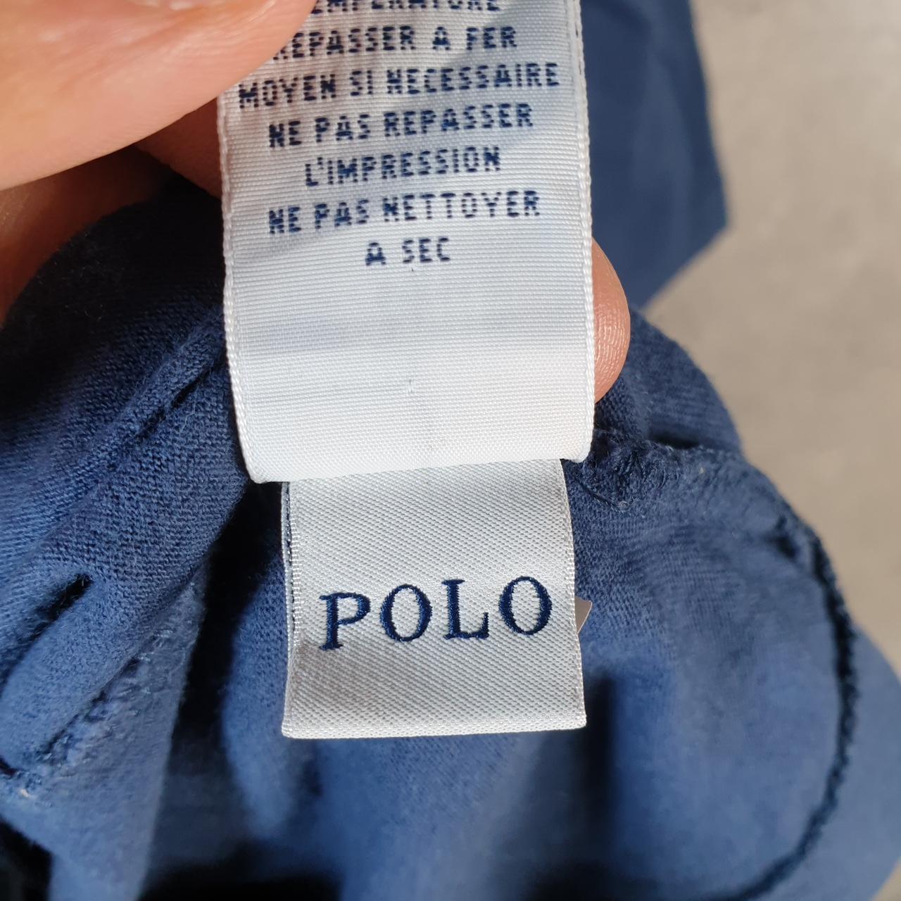 Vintage Ralph Lauren Polo T Shirt Men’s Large Blue Embroidered Custom Fit Pony