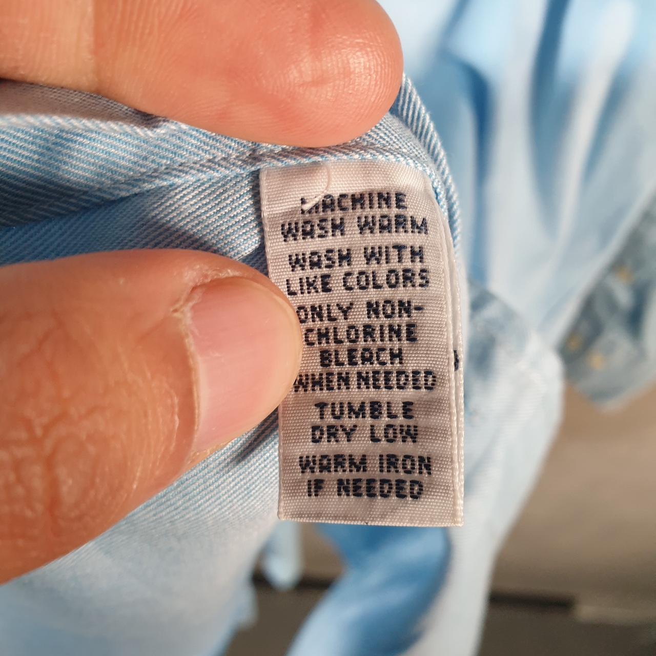 Vintage Ralph Lauren Button Down Shirt Men’s Medium Blue Striped Regent Classic Fit Cotton Big Fish Vintage