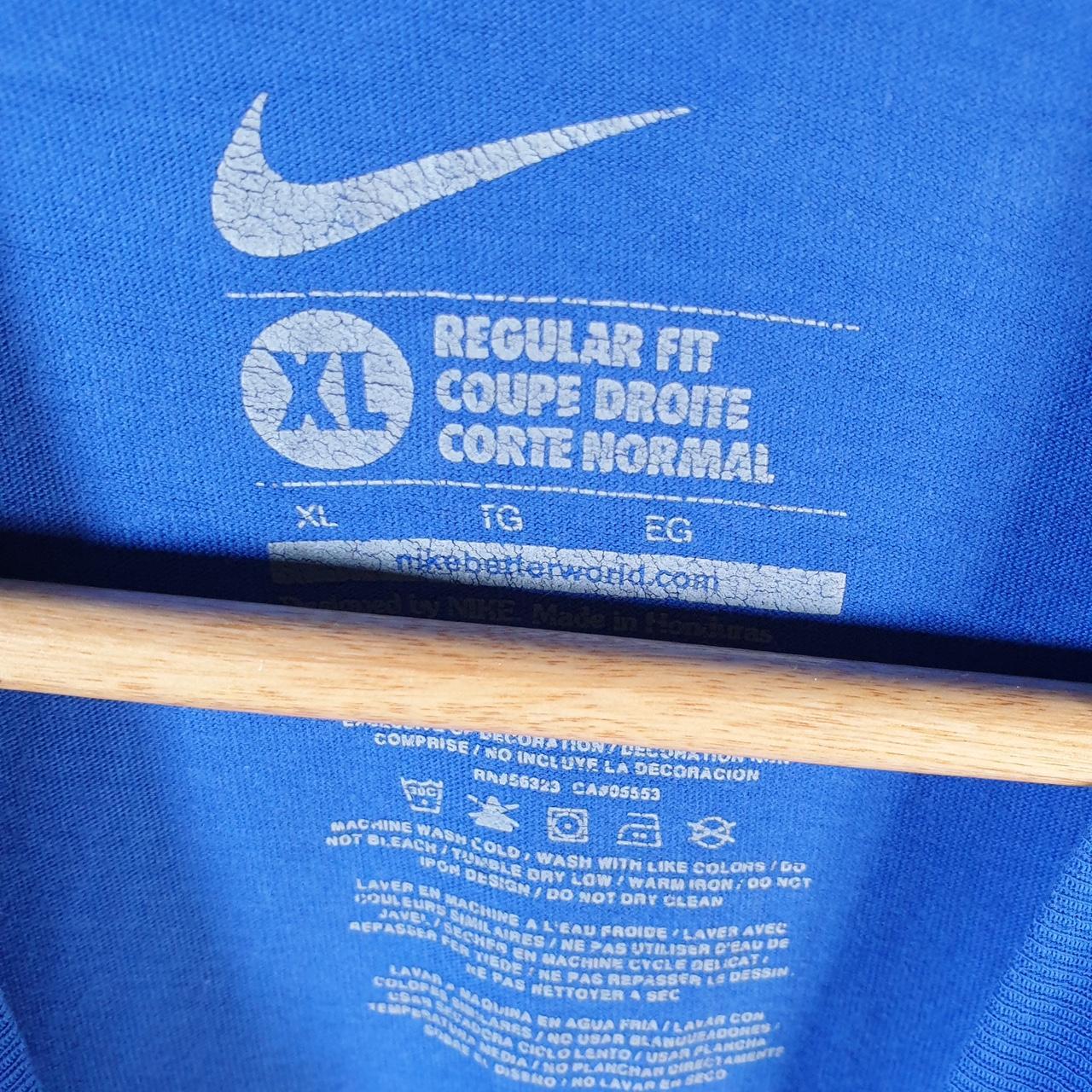 Vintage Nike USA Football T Shirt Men’s XL Blue Logo Swoosh Athletic