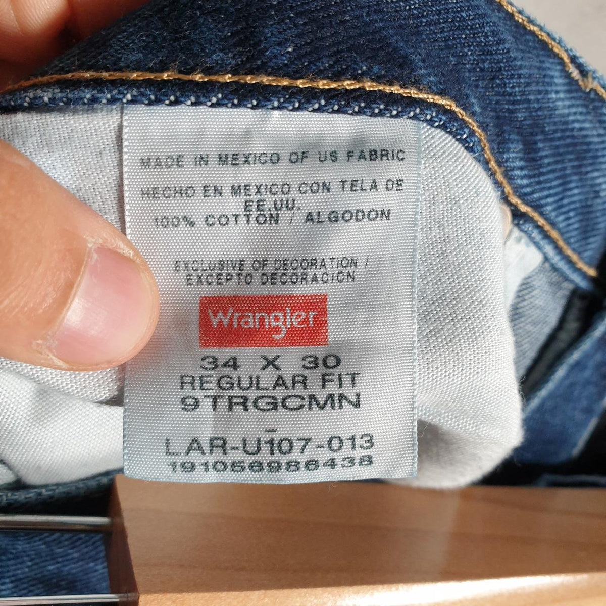Vintage Wrangler Denim Shorts Jorts Cargo Men’s W34 Blue Baggy Cotton