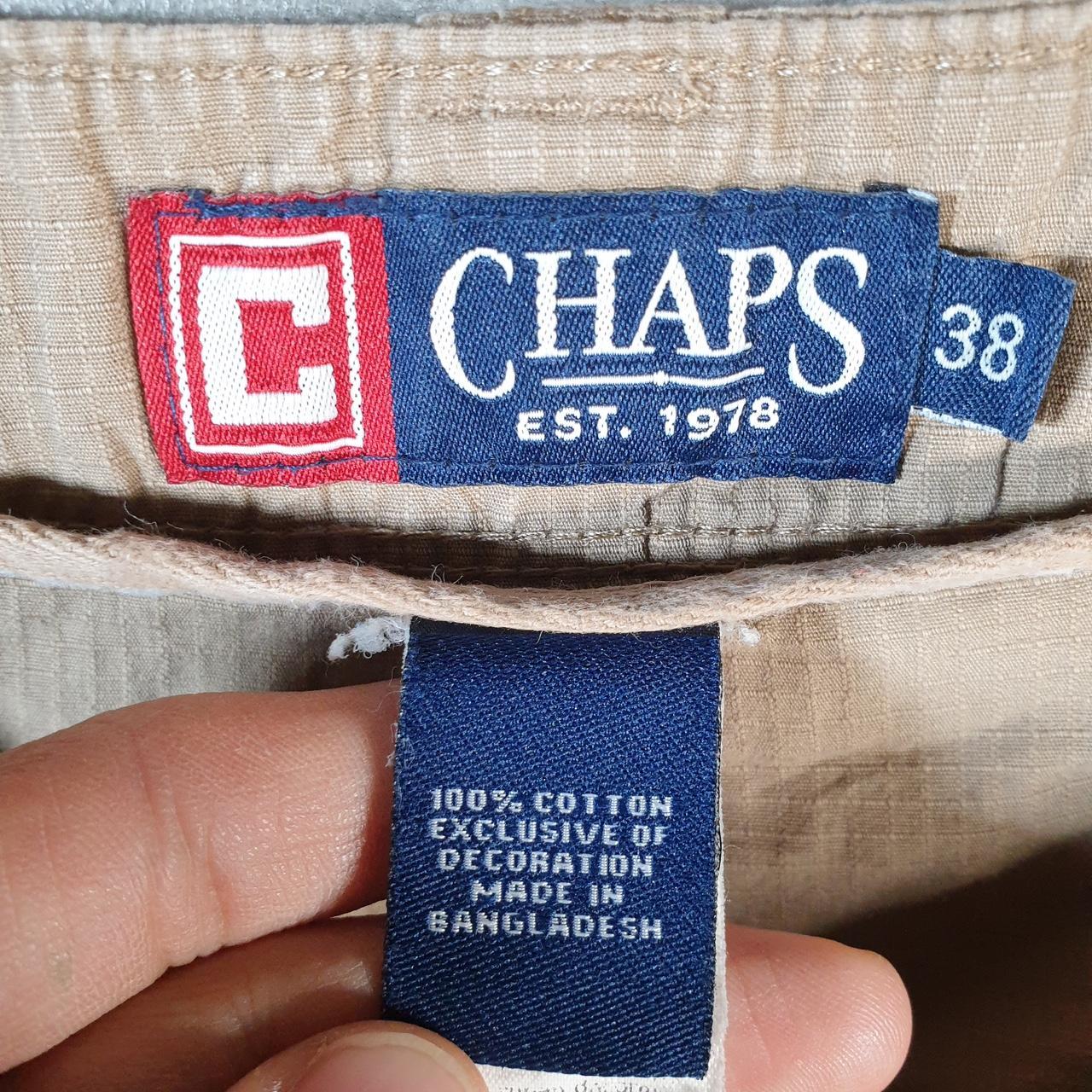 Vintage Chaps Ralph Lauren Polo Shorts Jorts Cargo Men’s W38 Brown Baggy Cotton