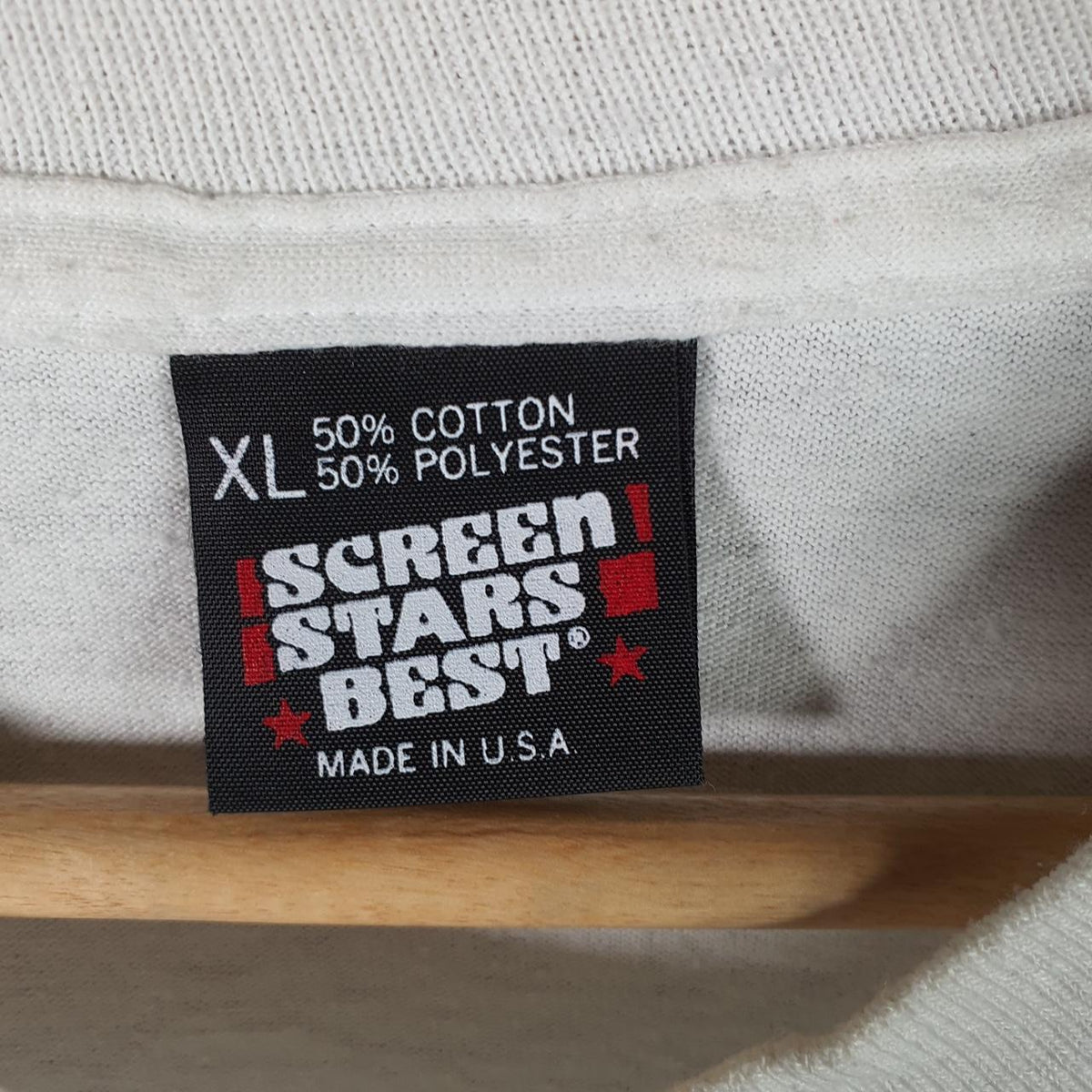 Vintage Screen Stars Best Amanda Colonies USA Single Stitch T Shirt Men’s XL White Big Fish Vintage