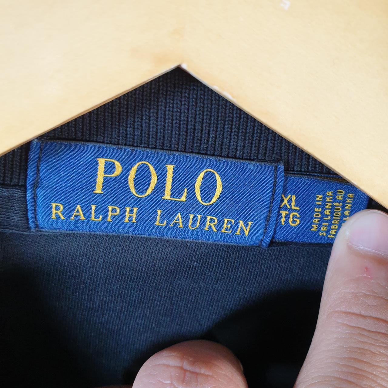 Vintage Ralph Lauren Polo Shirt Men’s XL Black Classic Fit Embroidered Pony