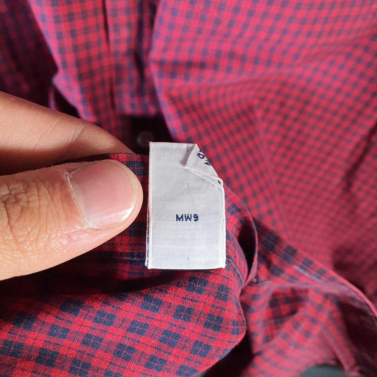 Vintage Ralph Lauren Button Down Shirt Men’s 2XL Burgundy Checkered Cotton