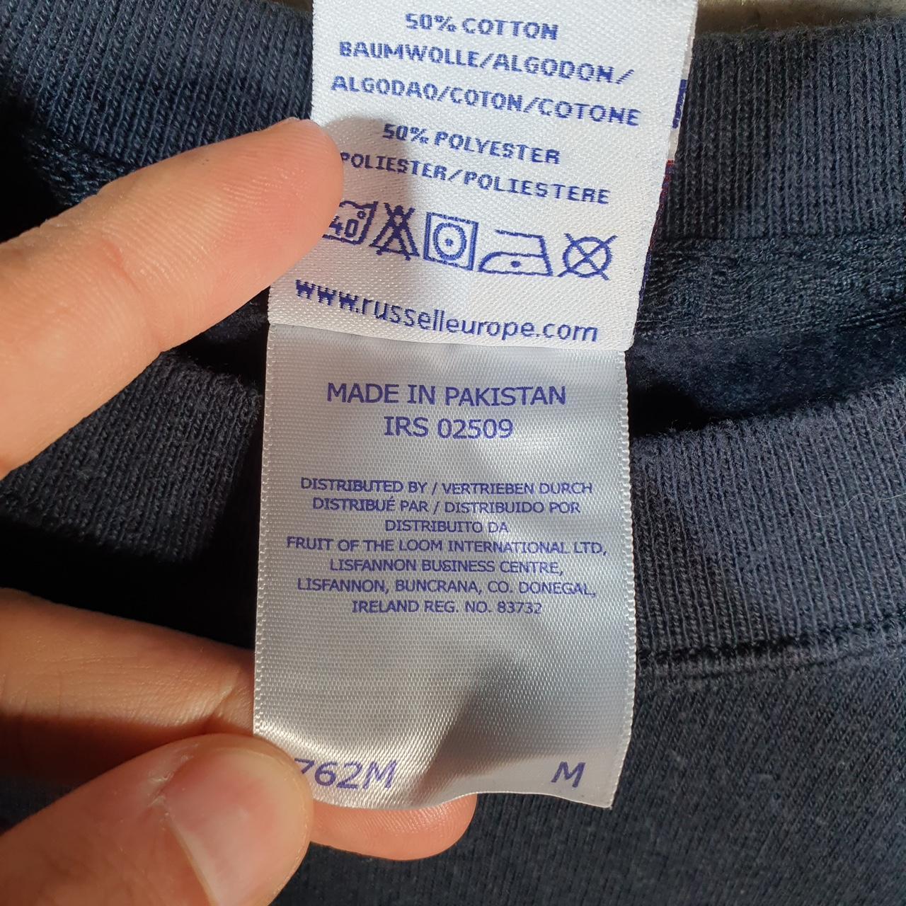 Vintage Russell Athletic St Peter’s Farndon USA Sweatshirt Men’s Medium Black Pullover