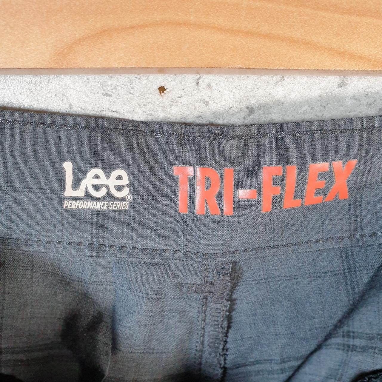 Vintage Lee Tri Flex Baggy Shorts Jorts Cargo Mens W40 Grey Relaxed Cargo