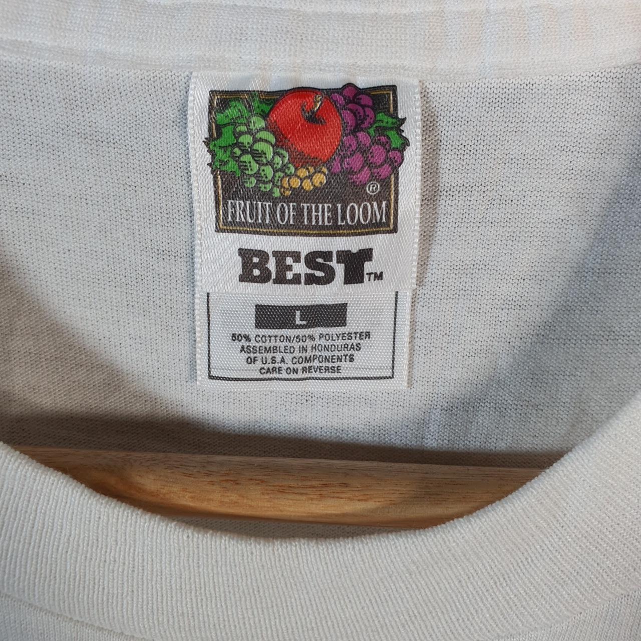 Vintage Fruit of the Loom American Red Cross 90s USA Single Stitch T Shirt Men’s Large White