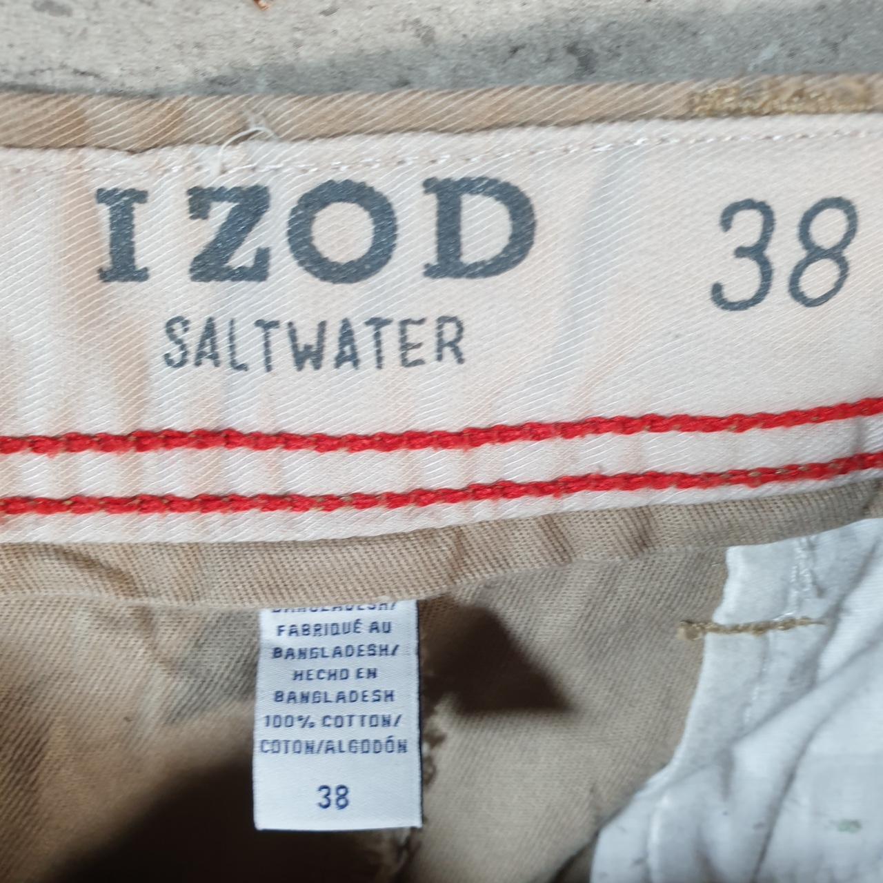 Vintage Izod Golf Chino Shorts Jorts Cargo Men’s W38 Brown Baggy Cotton