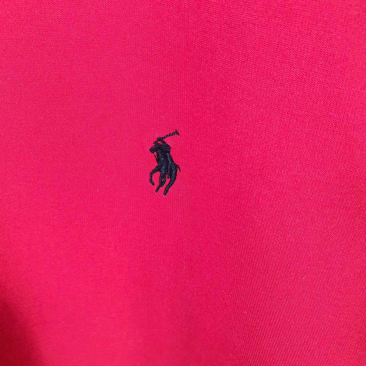 Vintage Ralph Lauren Polo Sweatshirt Men’s Small Red Cotton Pullover Pony