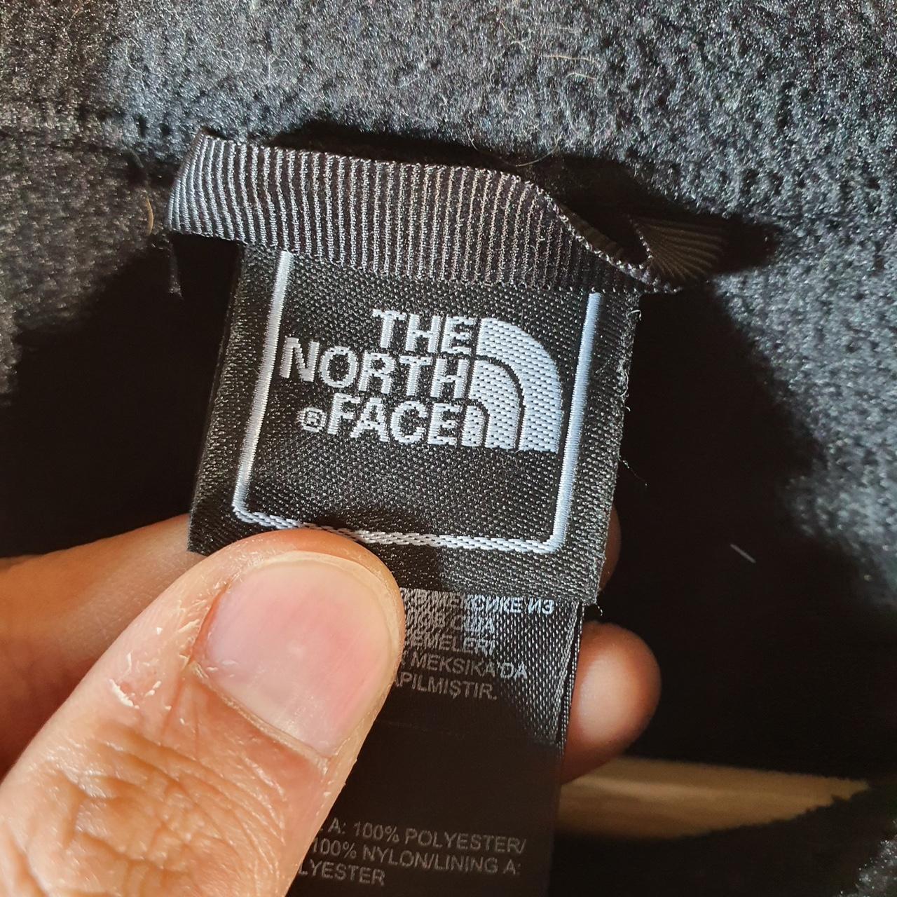 Vintage The North Face TNF Denali Fleece Sweatshirt  Youth L Black Full Zip Logo