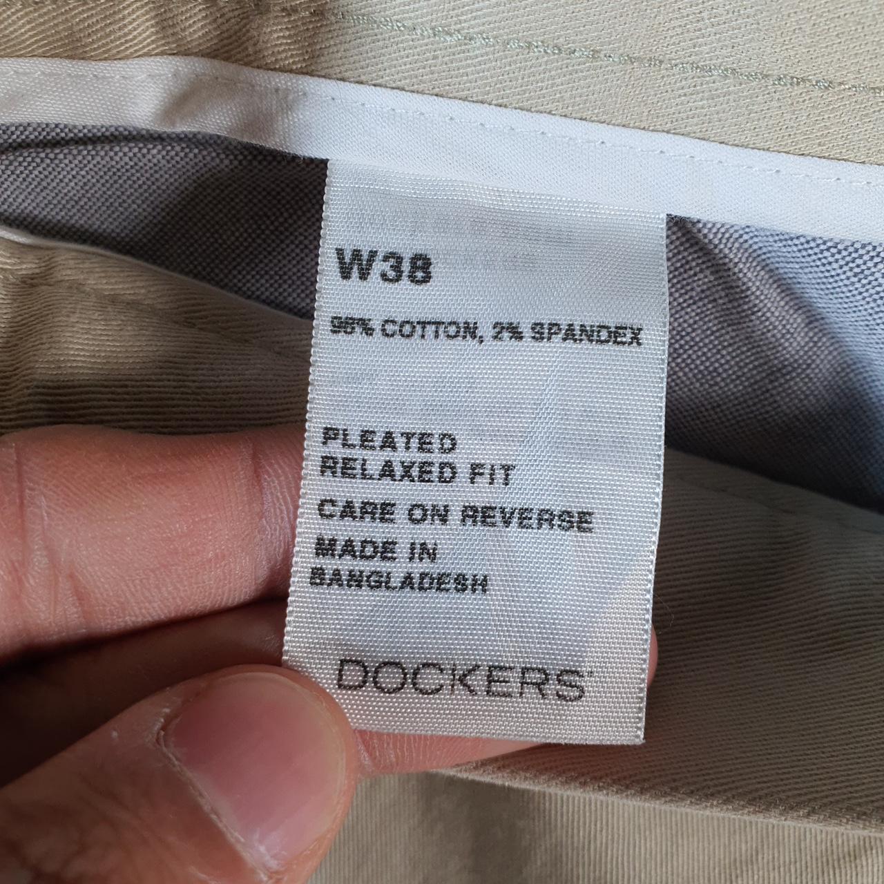 Vintage Dockers Chino Shorts Jorts Cargo Men’s W38 Beige Baggy Cotton A4404