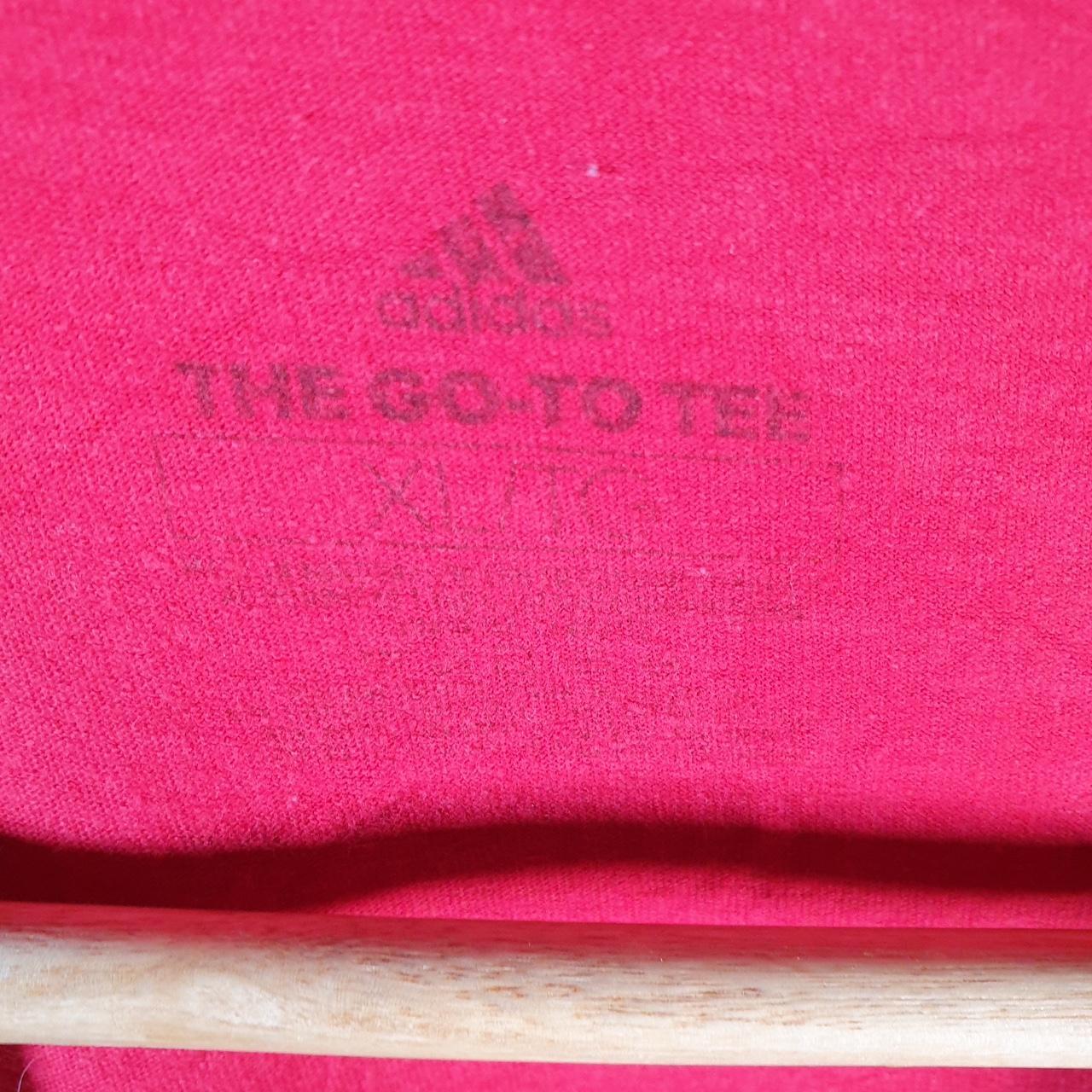 Vintage Adidas Go To Tee T Shirt Mens XL Red Three Stripes Logo Athletic