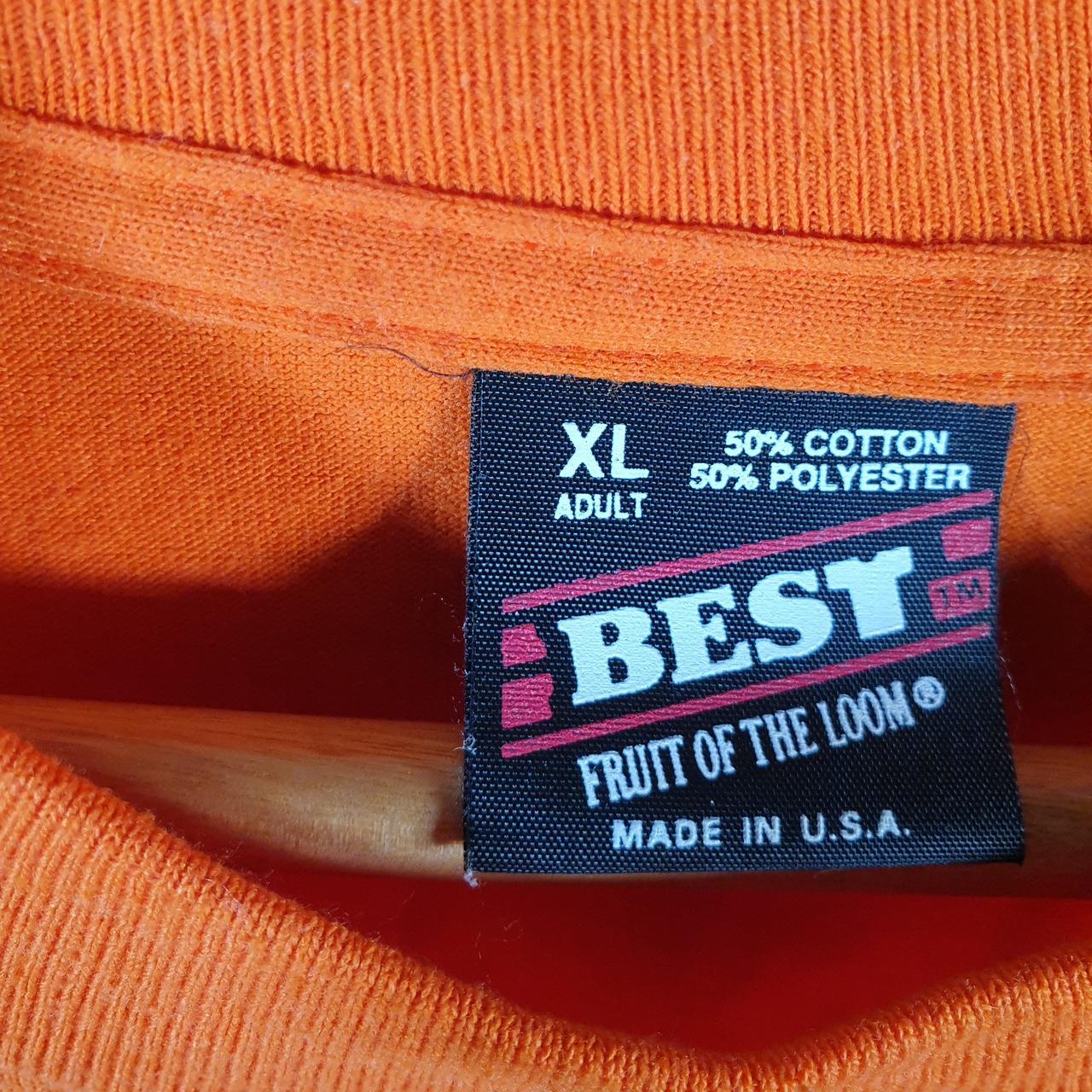 Vintage Fruit of the Loom Bill Dunn State Representative 90s USA Single Stitch T Shirt Men’s XL Orange C8387