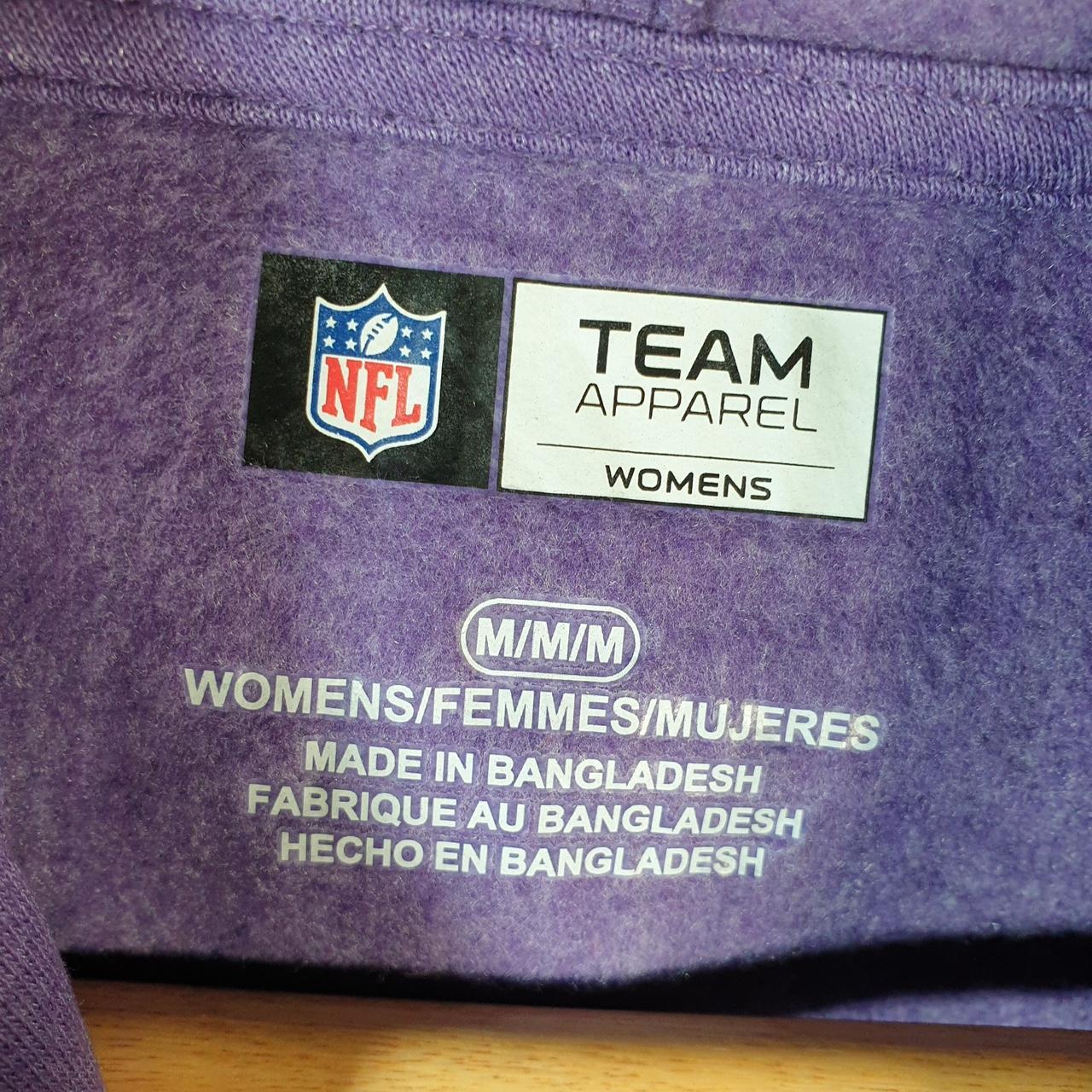 Vintage NFL Minnesota Vikings Hoodie Womens Medium Purple USA Pro Sport
