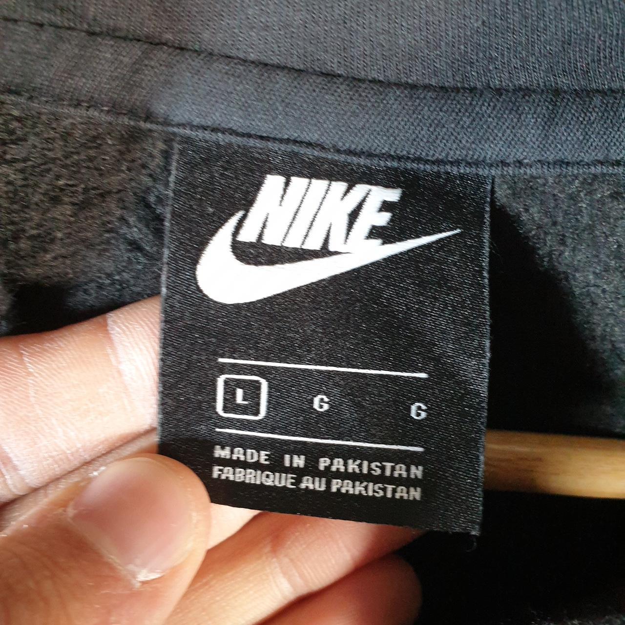 Vintage Nike Just Do It Hoodie Men’s Large Black Swoosh Y2K Pullover