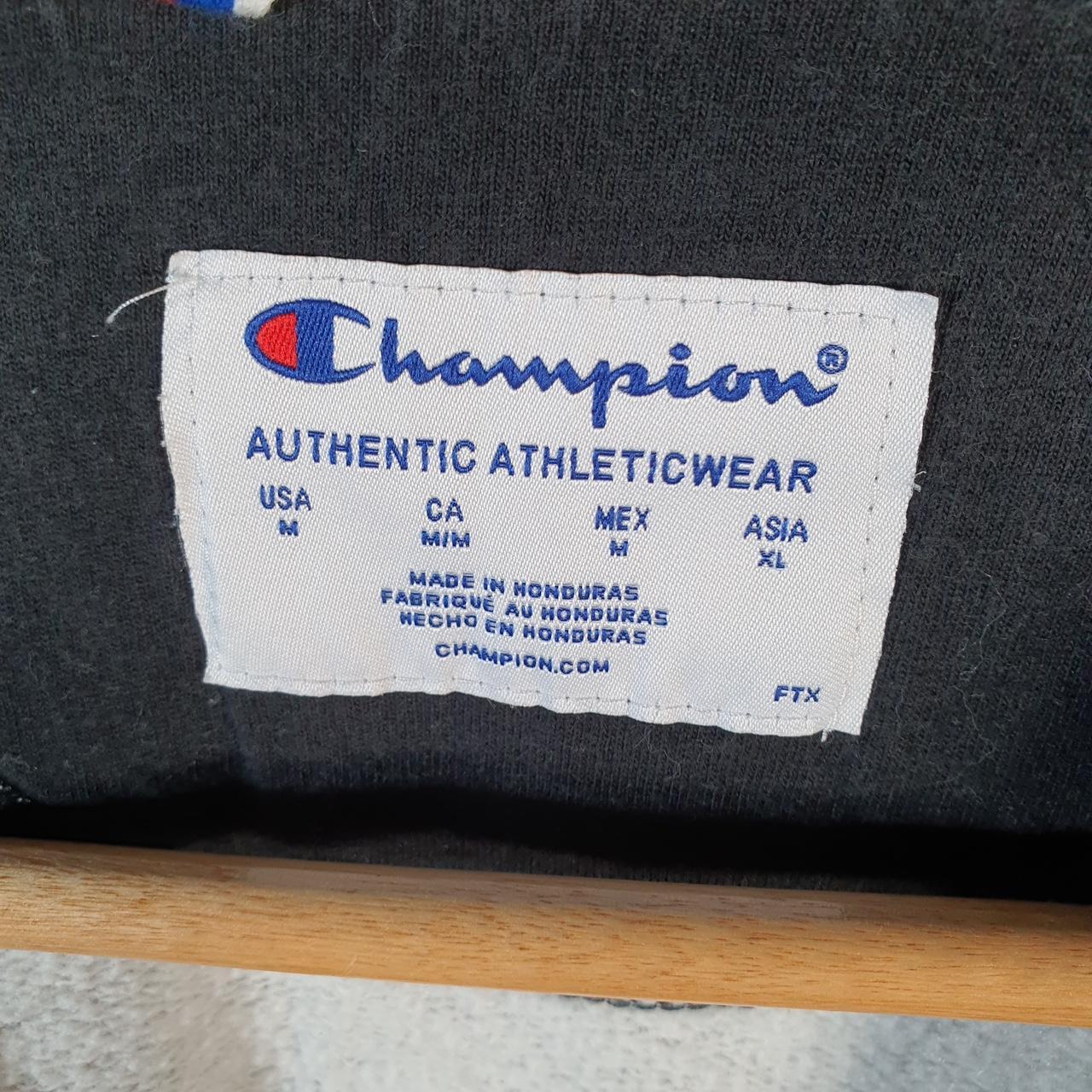 Vintage Champion Sweatshirt Men’s Medium Grey USA Pullover Spellout Logo