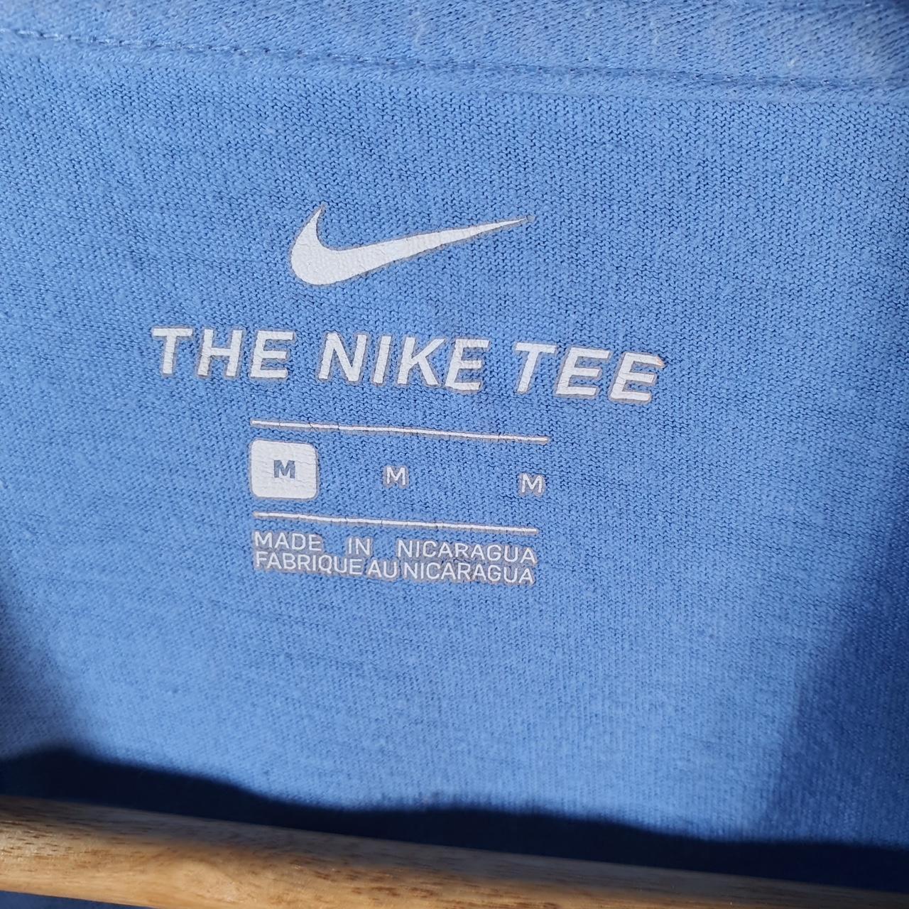 Vintage Nike Fly Chi T Shirt Men’s Medium Blue Logo Swoosh Athletic