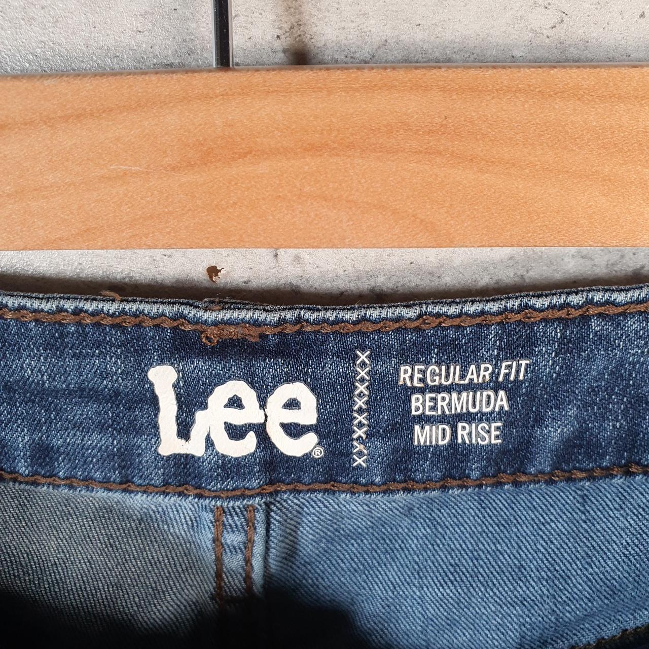 Vintage Lee Baggy Shorts Jorts Cargo Womens W30 Blue Denim Relaxed Cargo