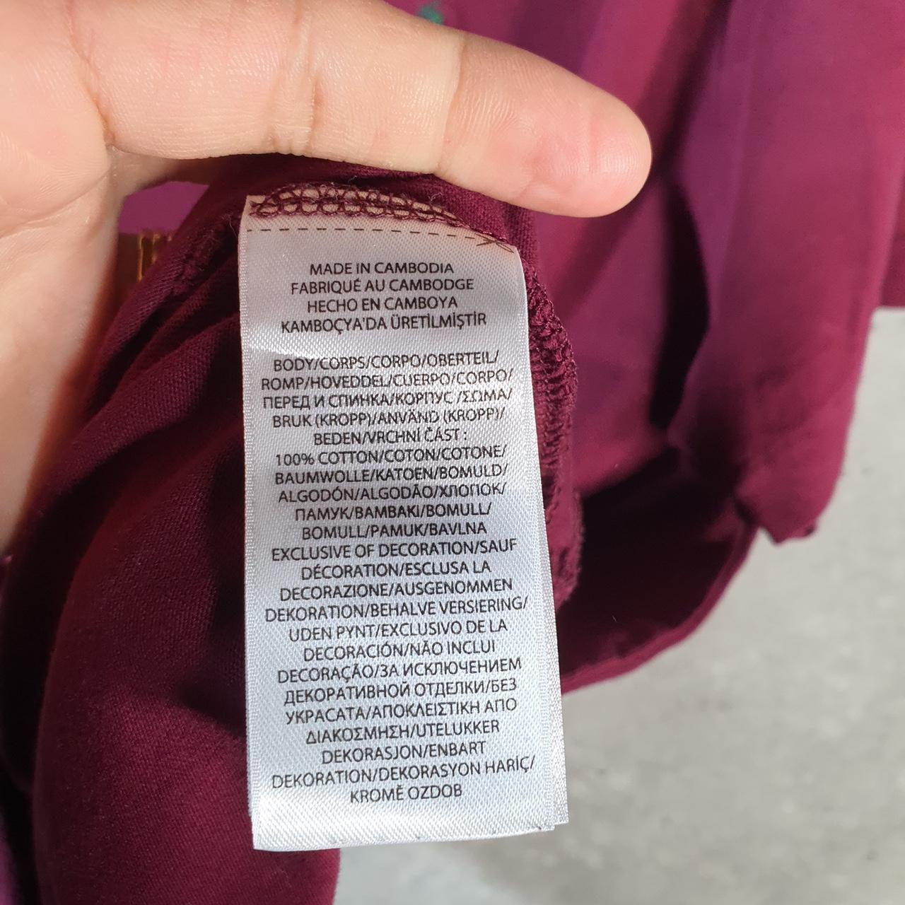 Vintage Ralph Lauren Polo Sport T Shirt Men’s Large Burgundy Red Custom Fit Embroidered Pony C8691