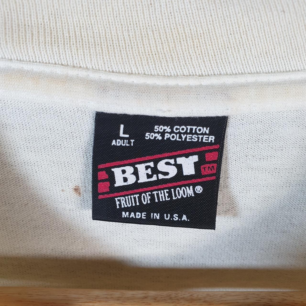 Vintage Fruit of the Loom Sally D Meadows Field 90s USA Single Stitch T Shirt Men’s Large White