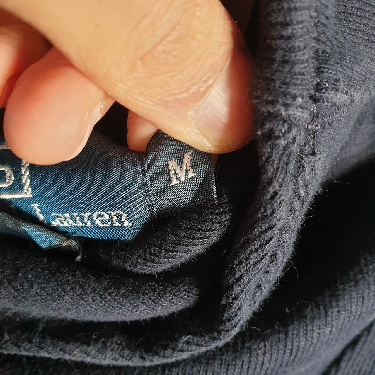 Vintage Ralph Lauren Polo 1/4 Button Sweatshirt Men’s  Medium Navy Blue Cotton Pullover Pony