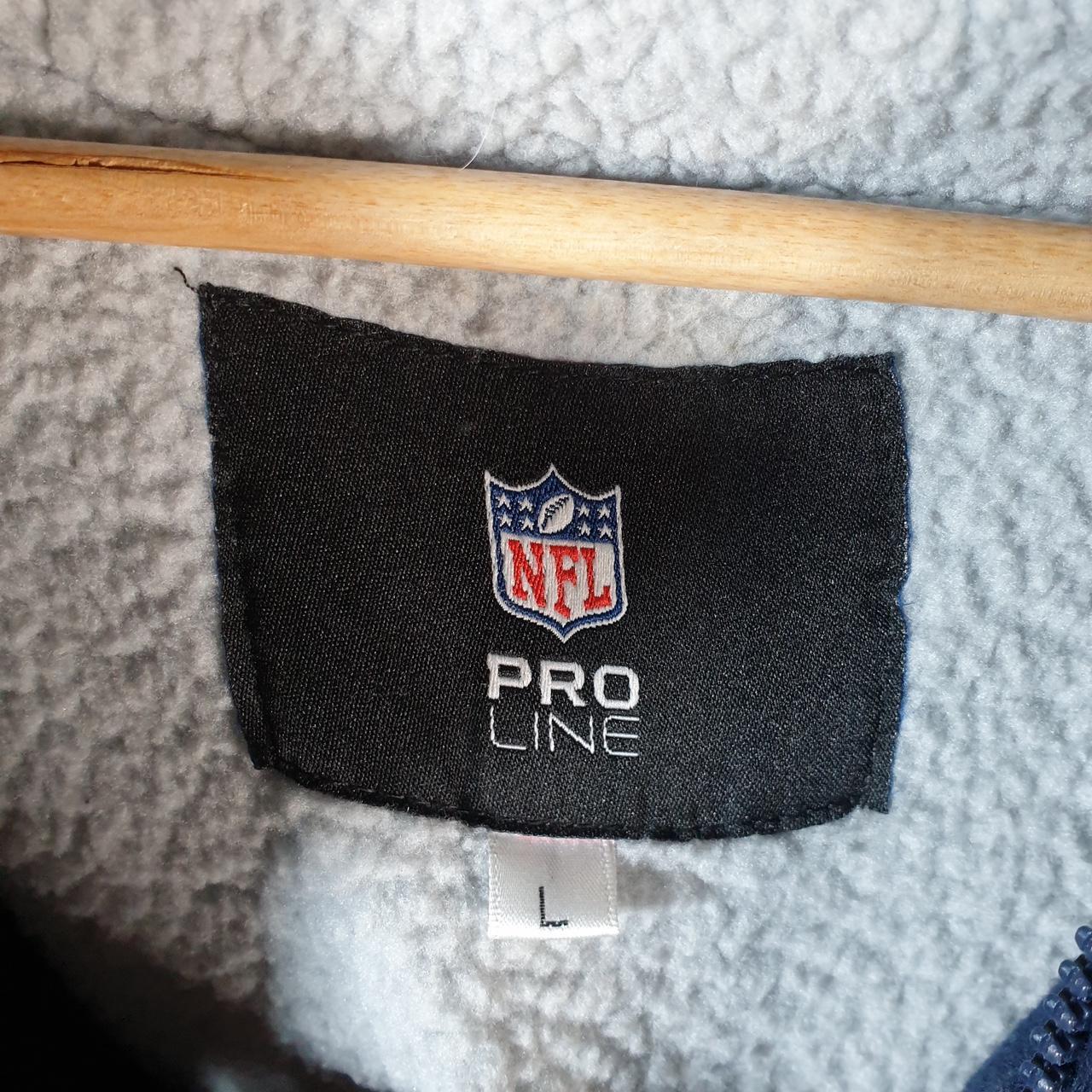 Vintage NFL Detroit Lions Hoodie Men’s Large Blue Full Zip Baggy USA Spellout Big Fish Vintage