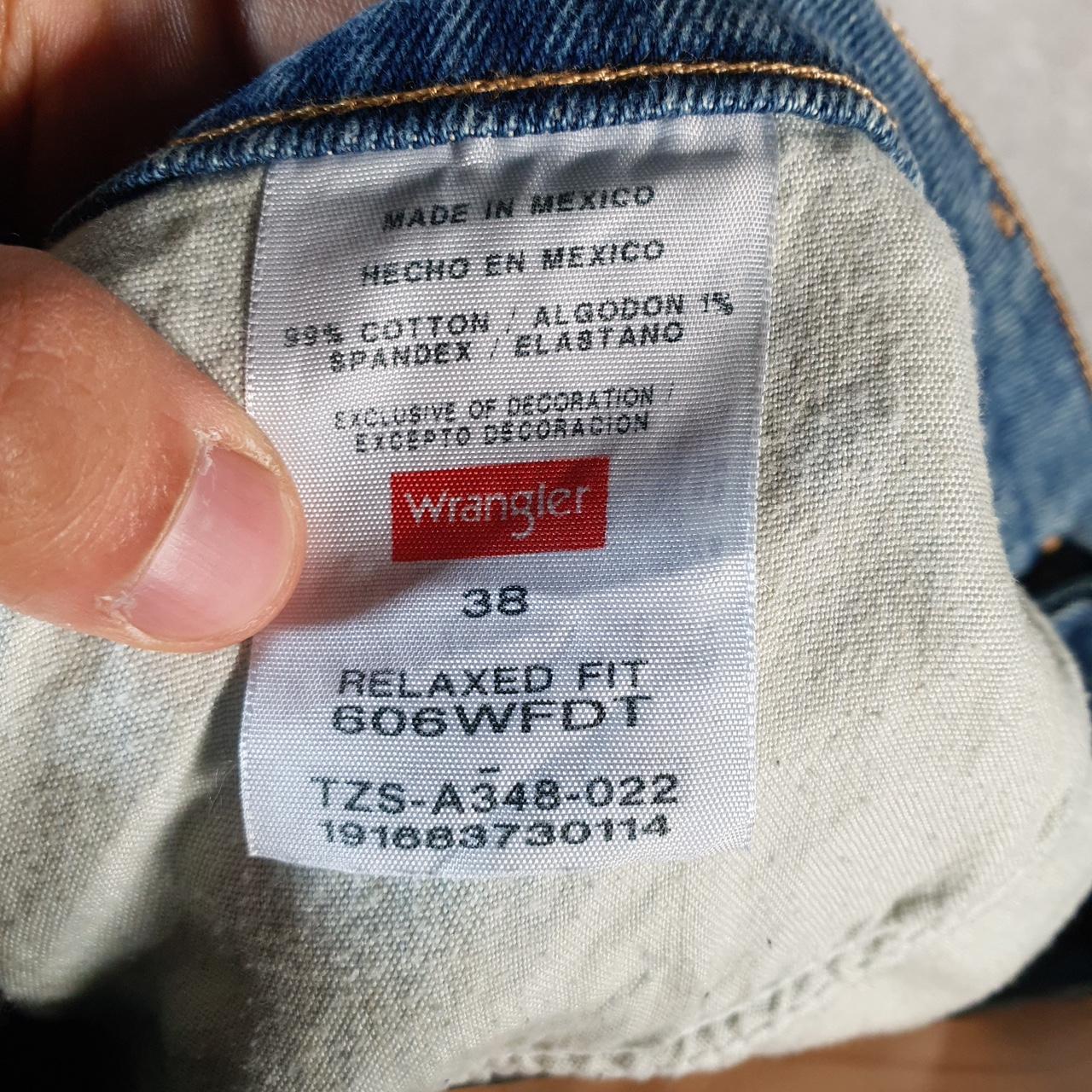 Vintage Wrangler Denim Shorts Jorts Cargo Men’s W38 Relaxed Blue Baggy Cotton