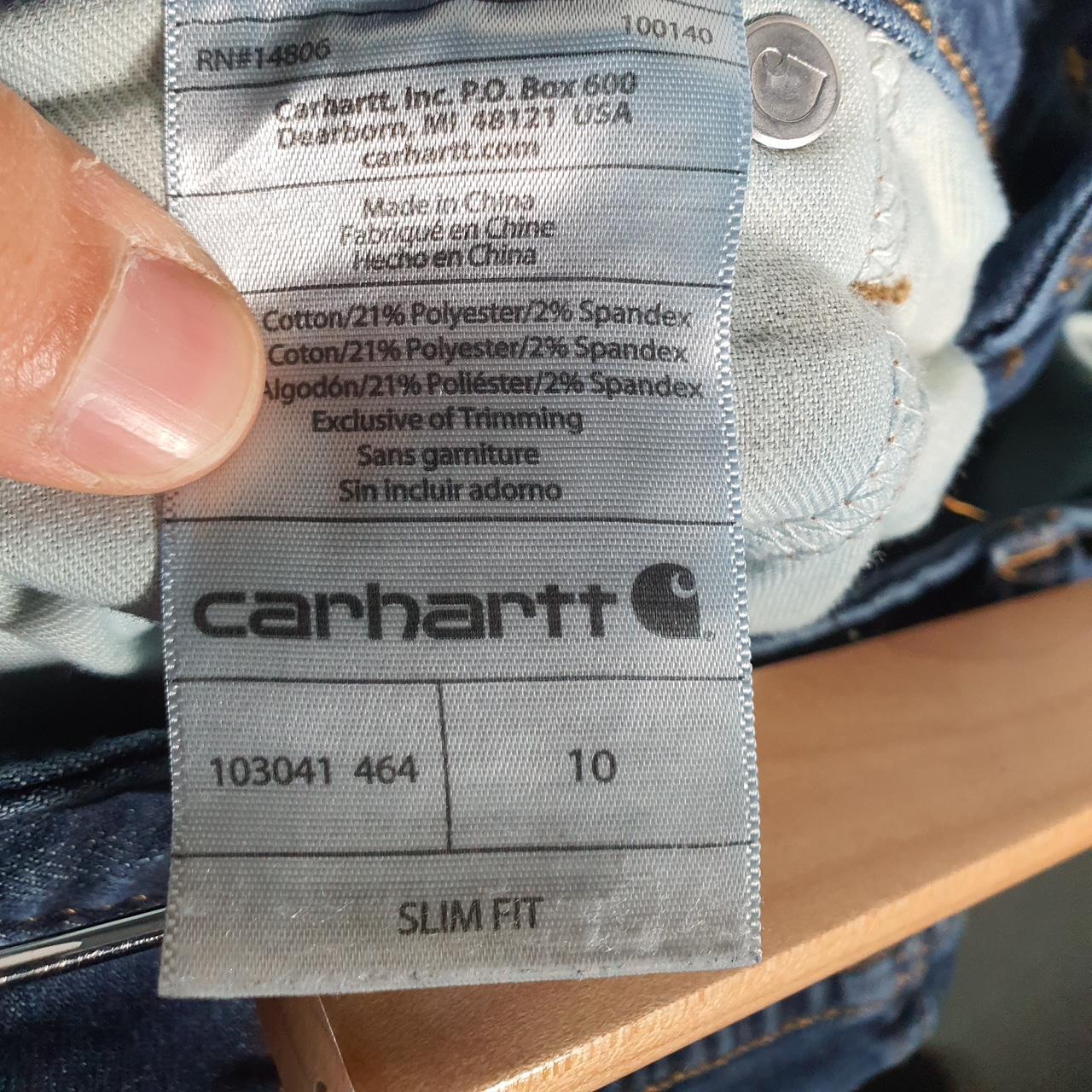 Vintage Carhartt Carpenter Shorts Jorts Cargo Womens W32 Blue Slim Fit Workwear A4709