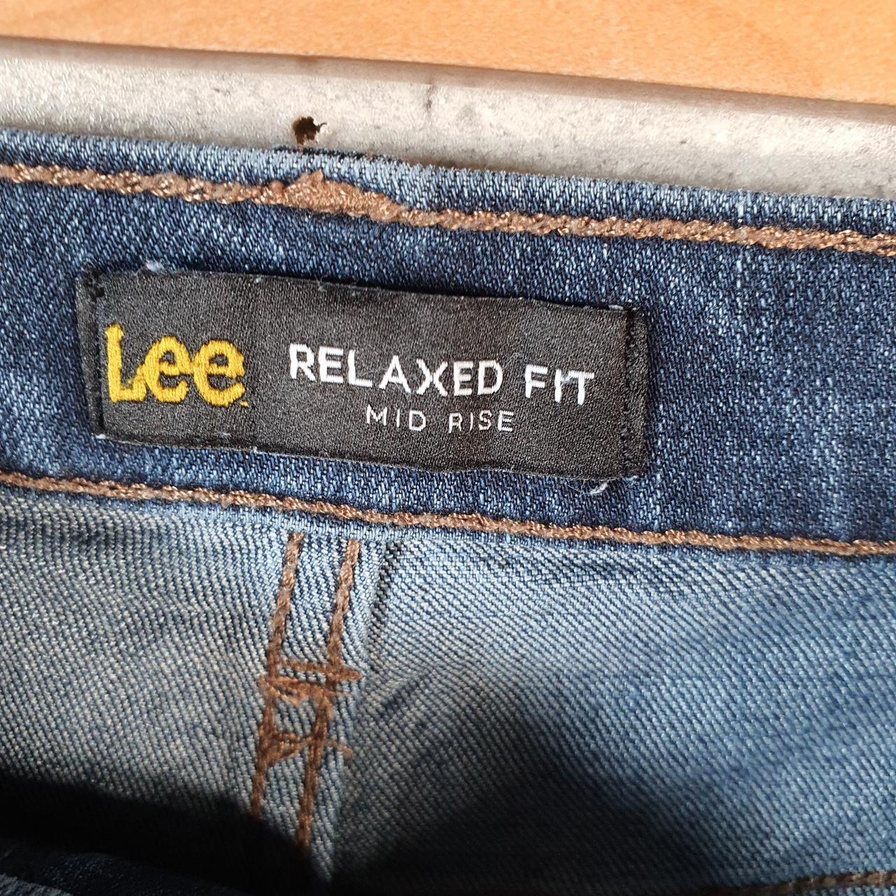 Vintage Lee Low Rise Baggy Shorts Jorts Cargo Womens W32 Blue Relaxed Denim A4547