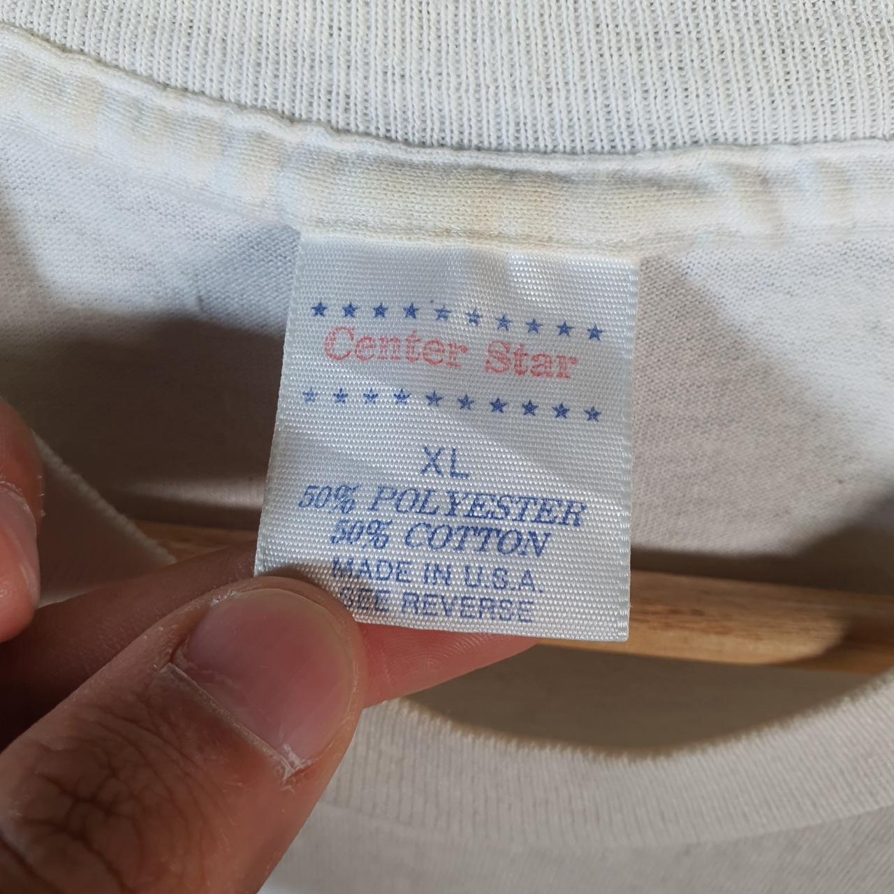 Vintage Centre Star Fishing USA Single Stitch T Shirt Men’s XL White