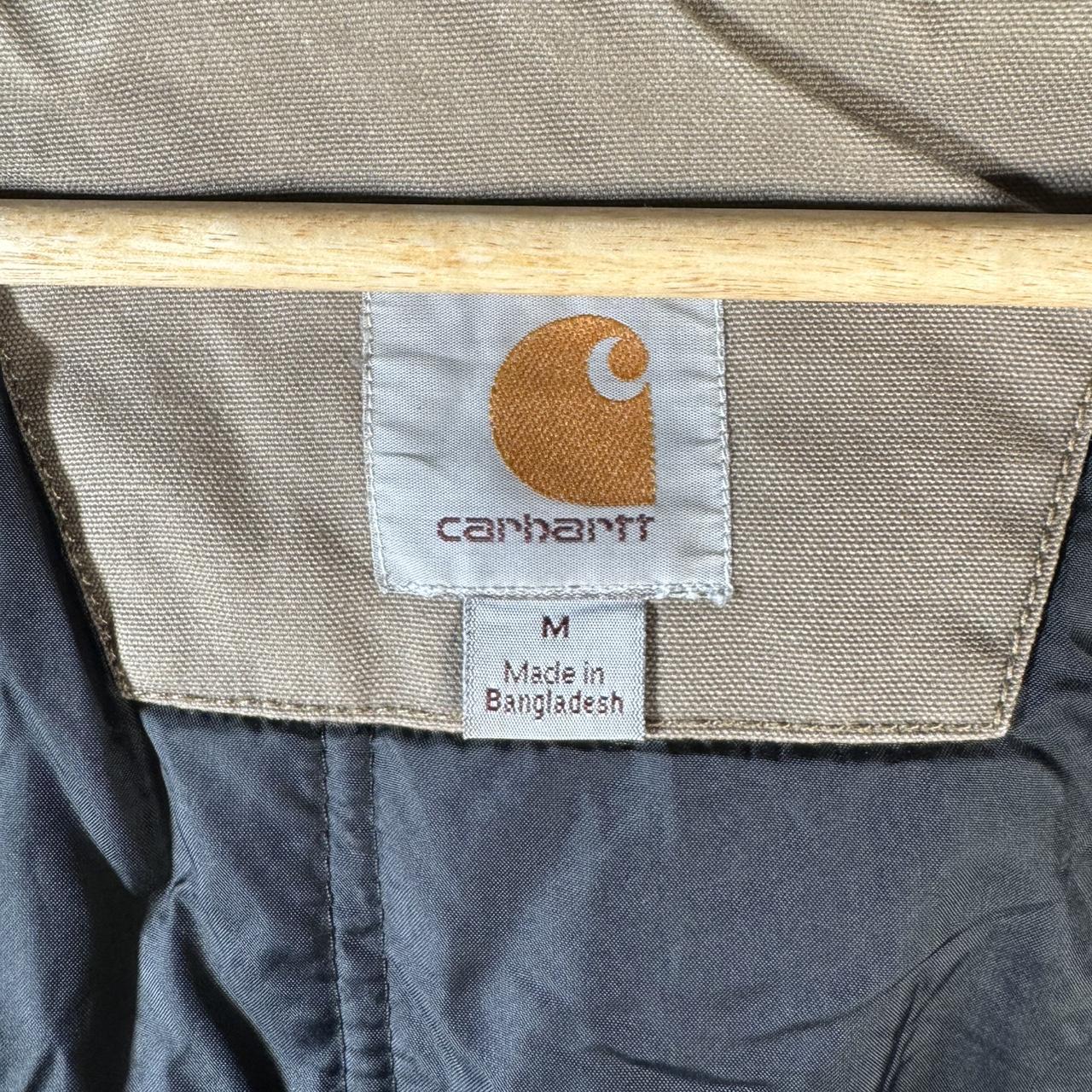 Vintage Carhartt Active Jacket Men’s M Grey Thrashed Workwear Canvas USA