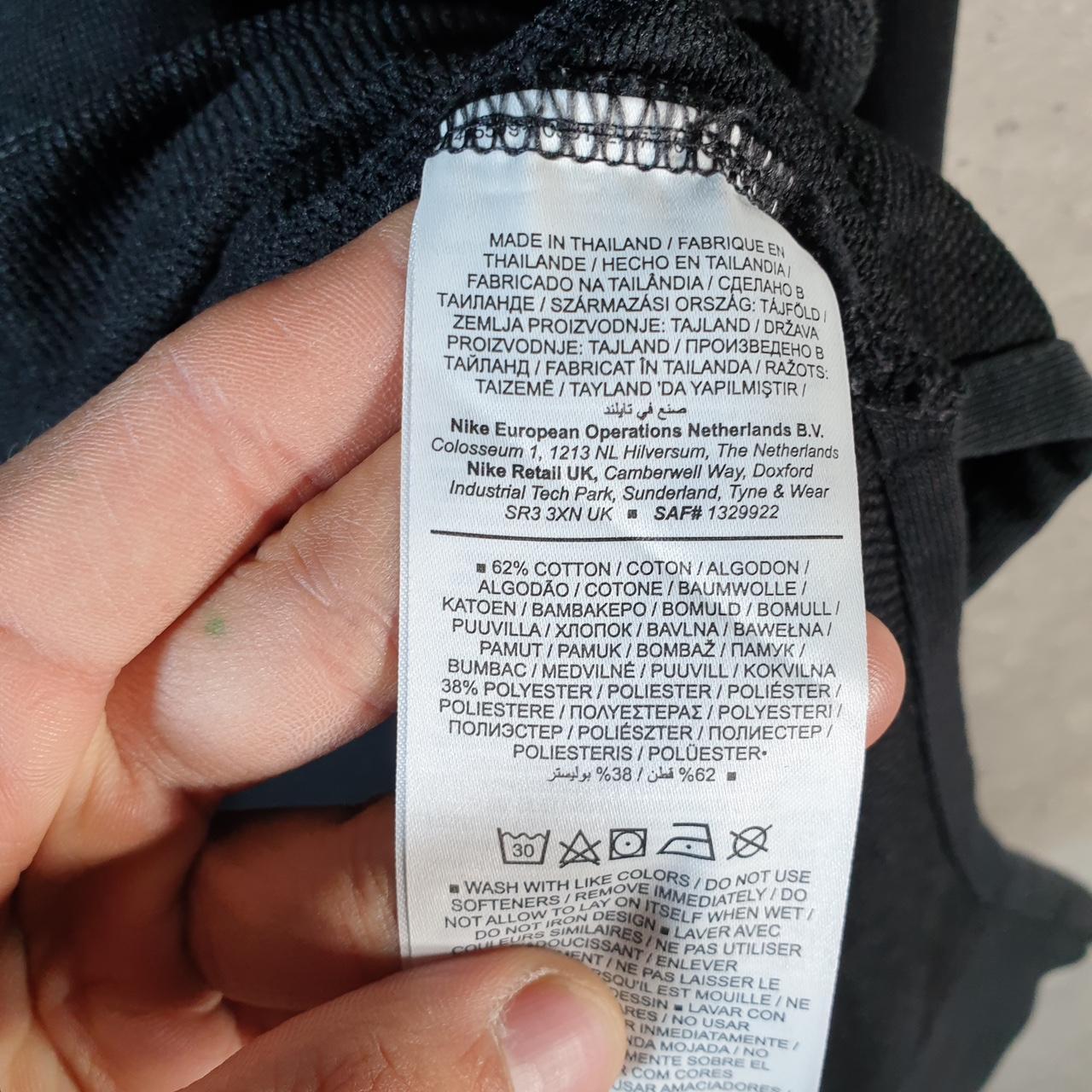 Vintage Nike Dri Fit Hoodie Womens Large Black Swoosh Y2K Pullover Sweatshirt Logo