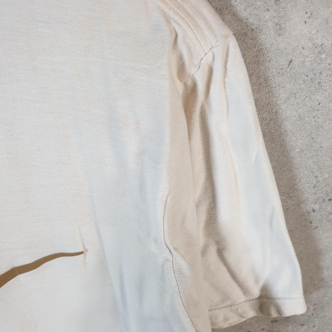 Vintage Nike Air Spellout T Shirt Mens Small White Logo Swoosh Athletic