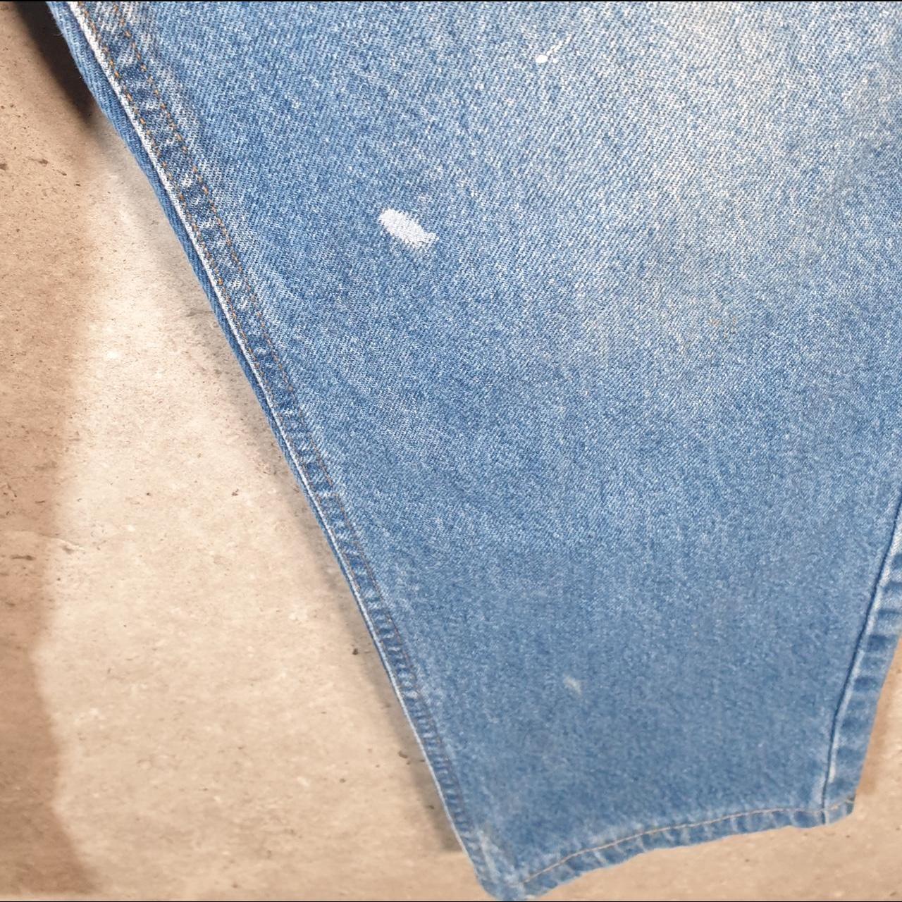 Vintage Carhartt Workwear Carpenter Jeans Mens W38 L26 Blue Denim Relaxed Fit USA