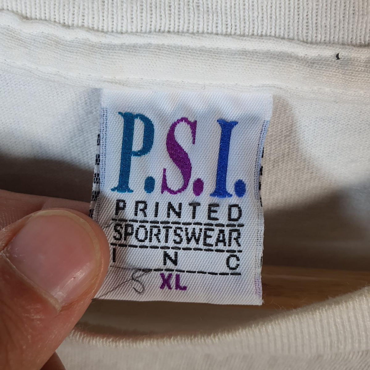 Vintage PSI Colorado Bird 90s USA Single Stitch T Shirt Men’s XL White