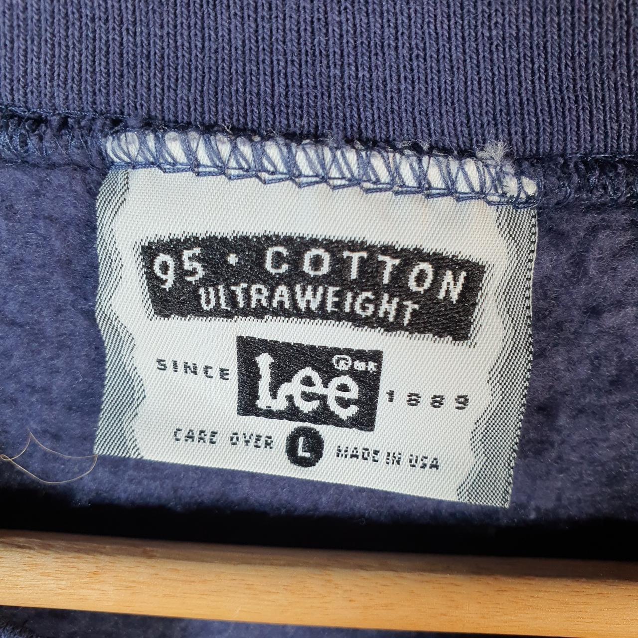 Vintage Lee Ultraweight Sweatshirt Men’s Large Navy Consolidated Communications