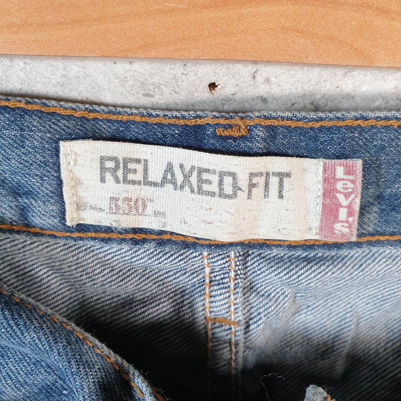 Vintage Levi’s 550 Baggy Shorts Jorts Cargo Mens W38 Blue Relaxed Denim