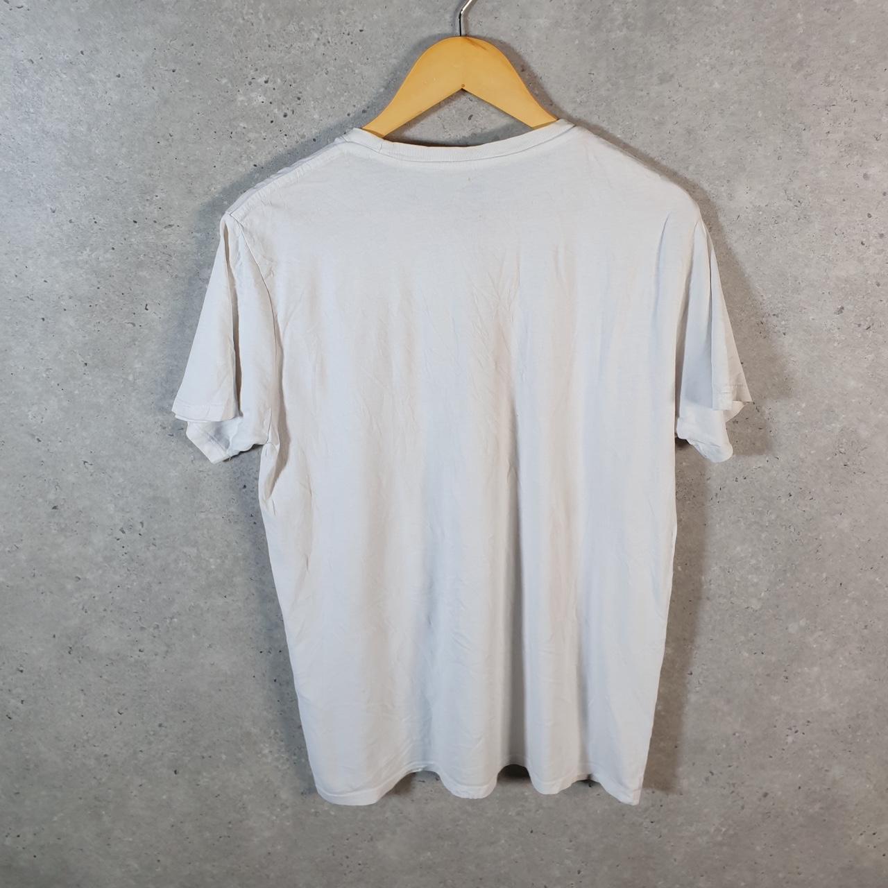 Vintage Levis Spellout T Shirt Shirt Men’s Medium White Logo Athletic Casual