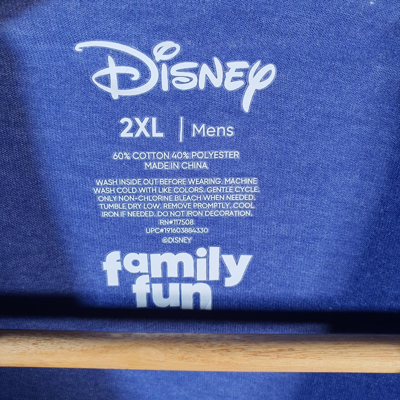 Vintage Disney Family Fun Land Mickey Mouse T Shirt Men’s 2XL Blue Graphic Cartoon