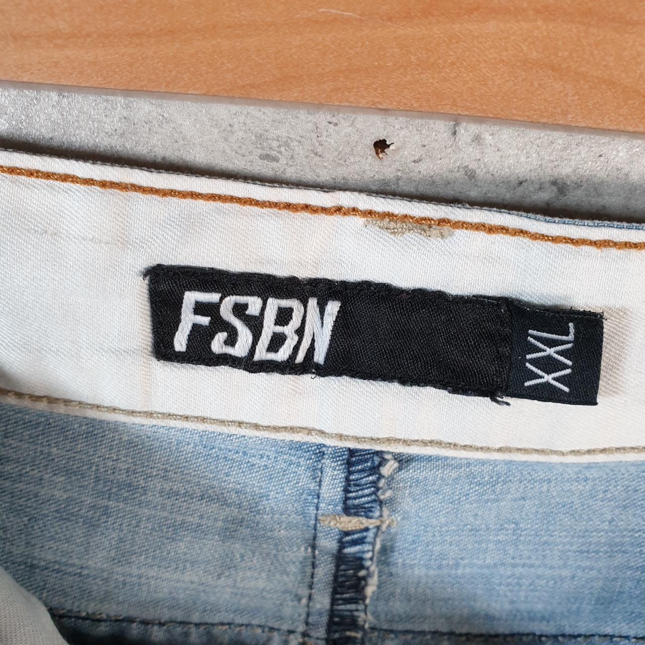 Vintage FSBN Baggy Y2K Hip Hop Jorts Shorts Mens 2XL Blue Denim USA