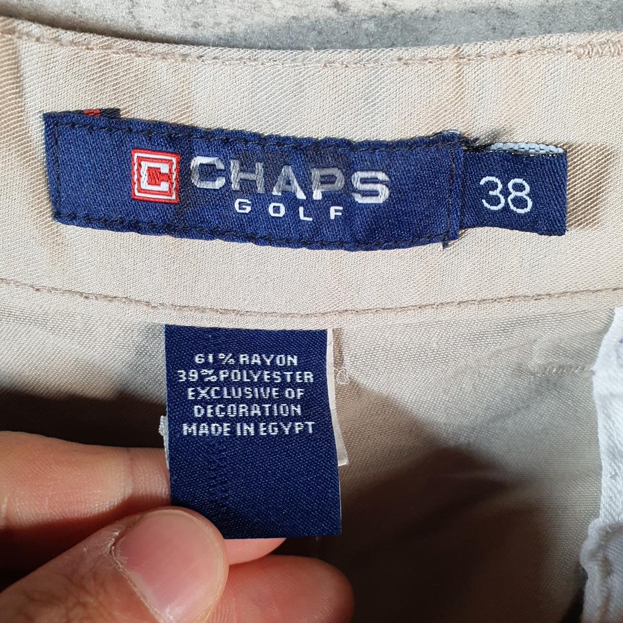 Vintage Chaps Ralph Lauren Polo Shorts Jorts Cargo Men’s W38 Beige Baggy Cotton A4425