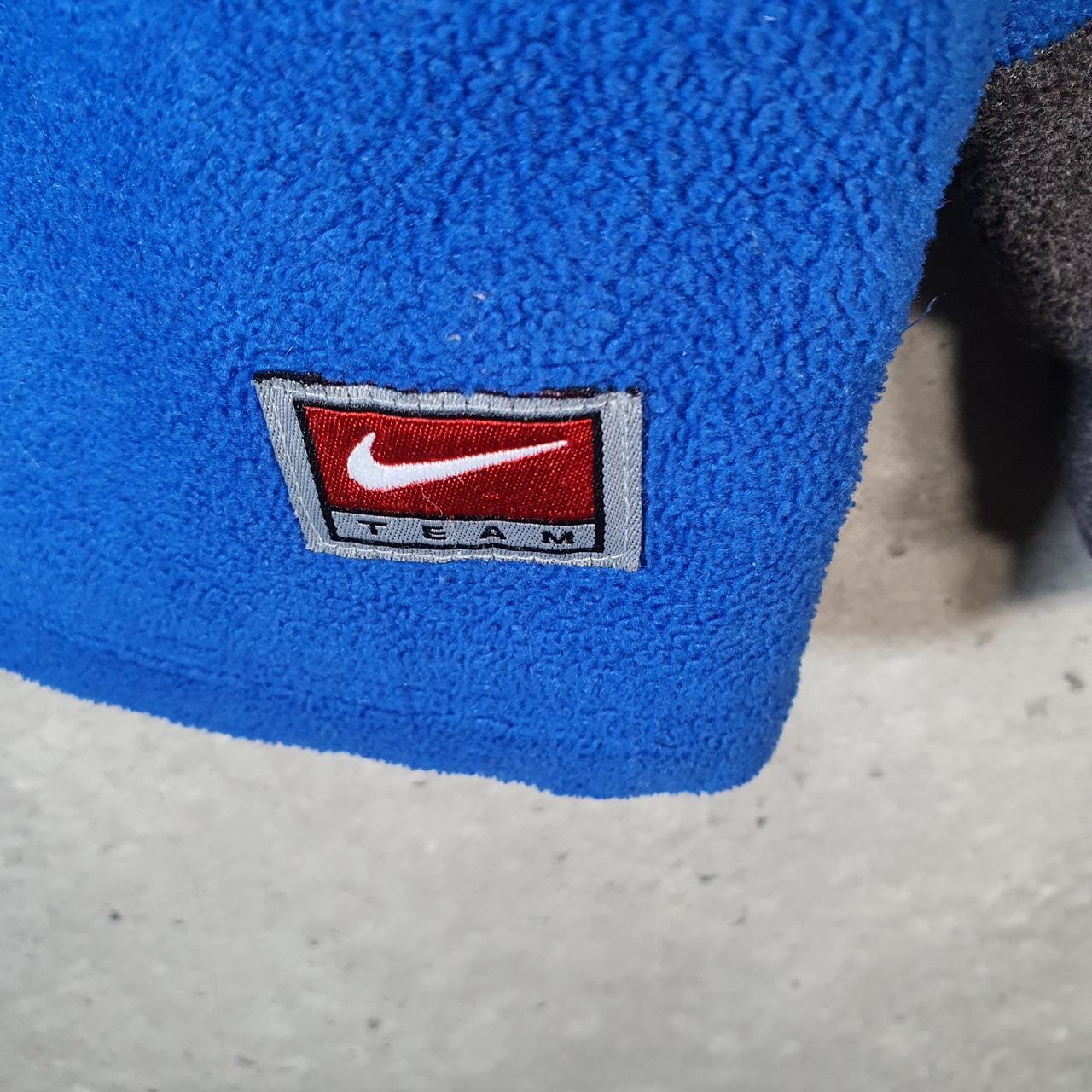 Vintage Nike Team 90s Fleece Kansas State Sweatshirt Womens XL Blue Y2K 1/4 Zip