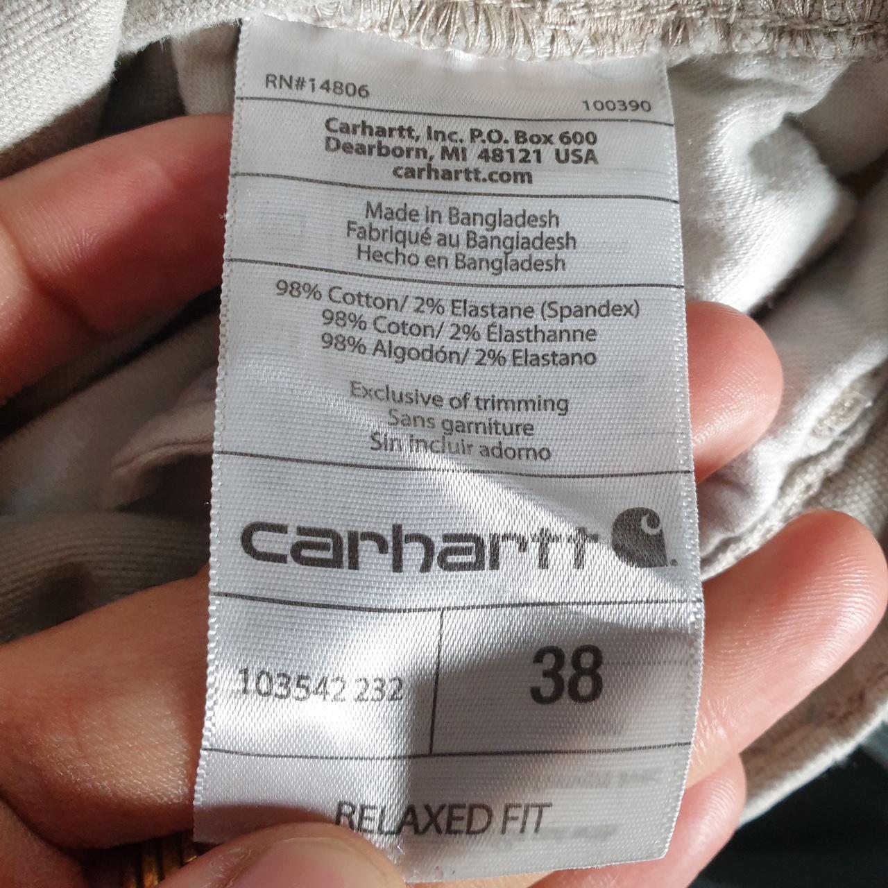 Vintage Carhartt Baggy Carpenter Shorts Jorts Cargo Men’s W38 Brown Relaxed Fit Workwear