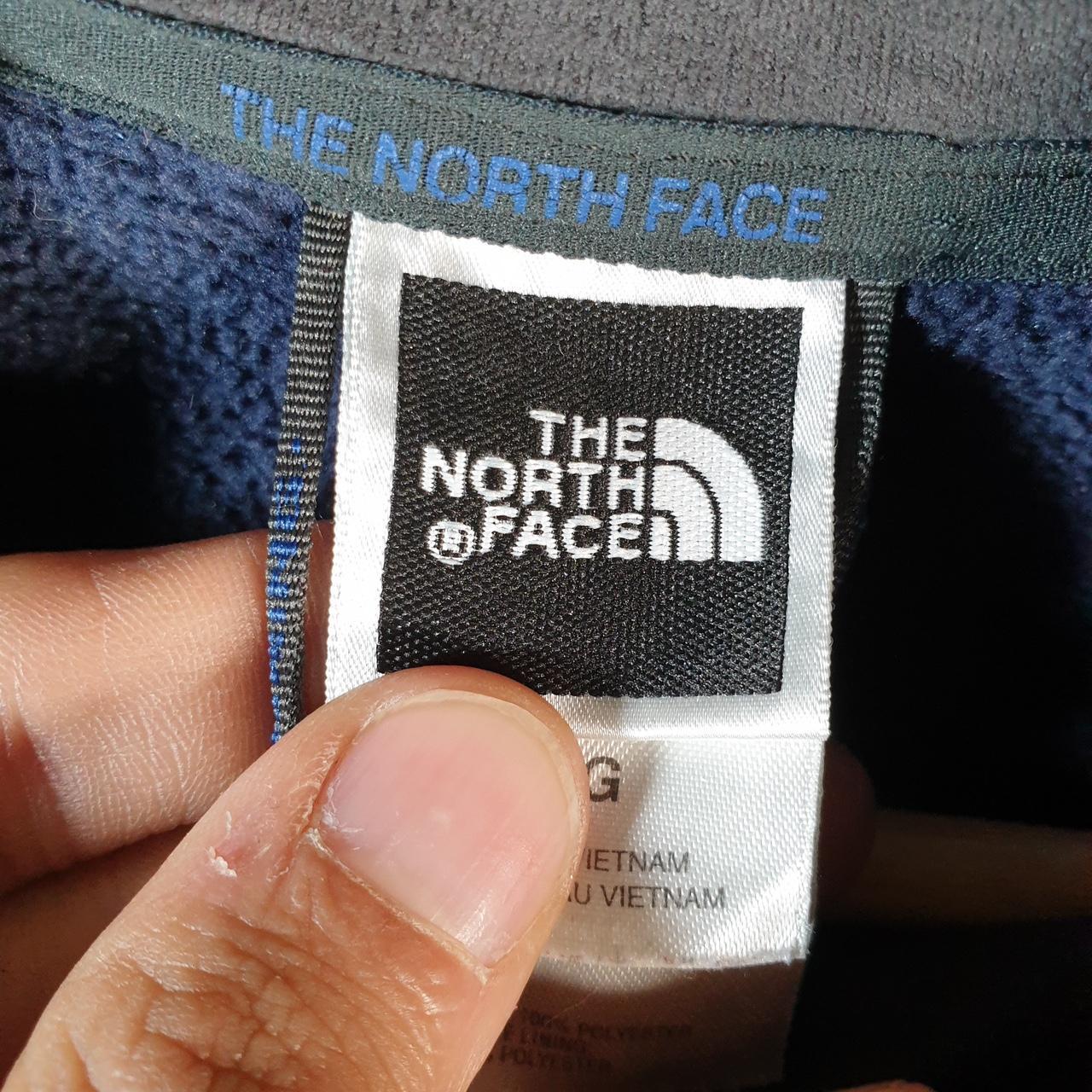 Vintage The North Face TNF Fleece Sweatshirt Mens Full Zip Large Blue Full Zip Logo