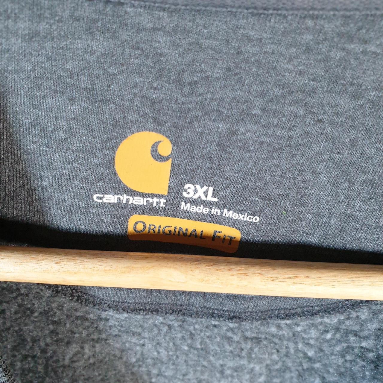 Vintage Carhartt Sweatshirt Mens 3XL Grey Pullover Blank Sweatshirt USA Original Fit