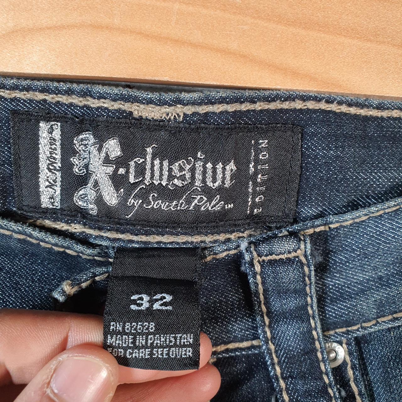 Vintage Exclusive SouthPole Baggy Y2K Hip Hop Jeans Mens W32 L30 Blue Denim Wide Leg Big Fish Vintage