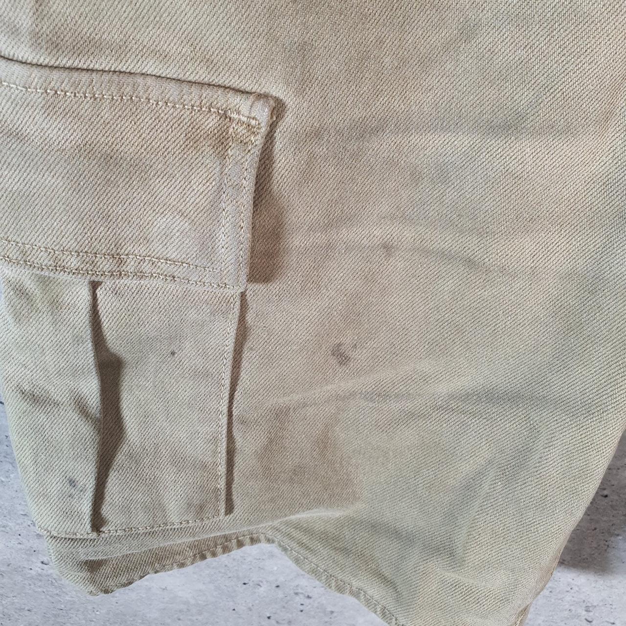 Vintage Levi’s Baggy Shorts Jorts Cargo Mens W34 Khaki Green Relaxed Denim