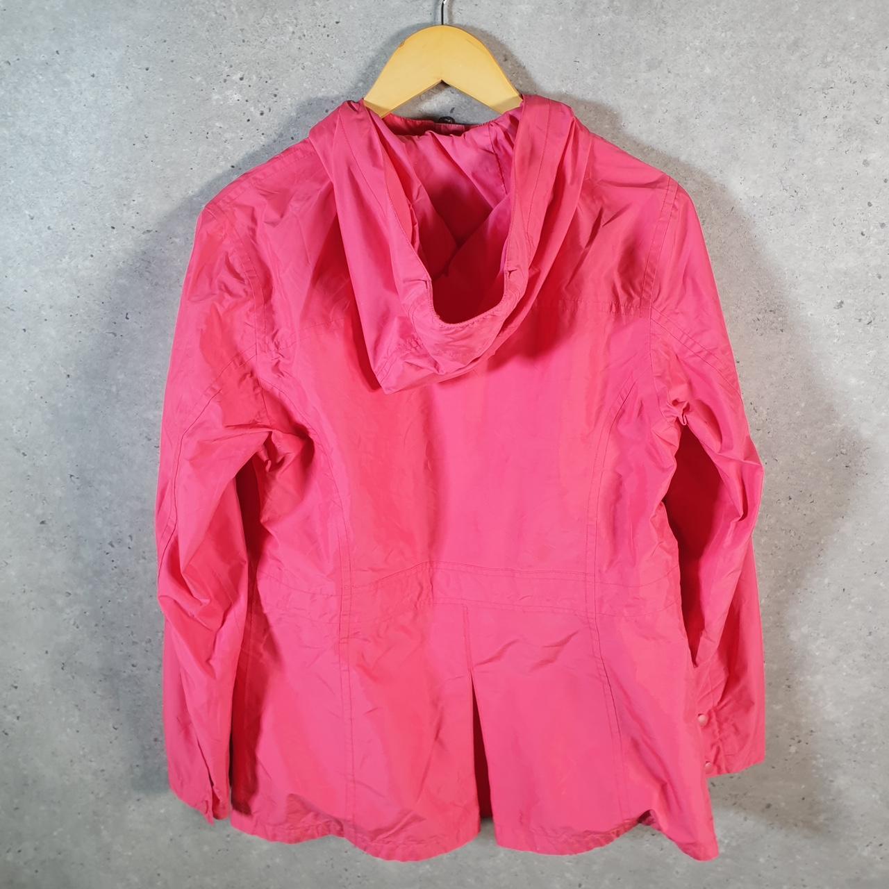 Vintage L.L. Bean Polartec Outdoors Nylon Jacket Womens Medium Pink Full Zip Waterproof